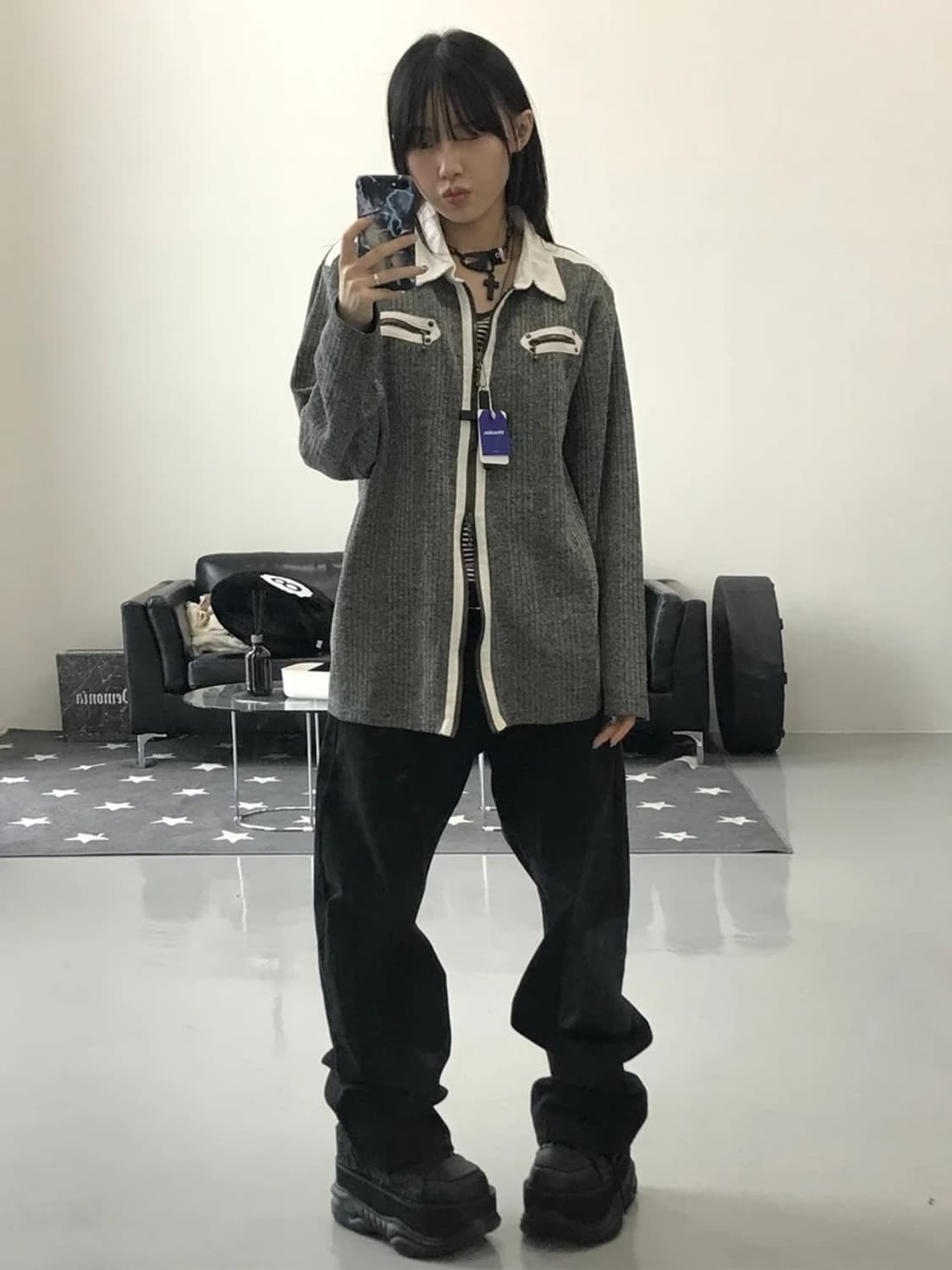 JPN 알레산드리니 그레이 자켓 상품이미지1