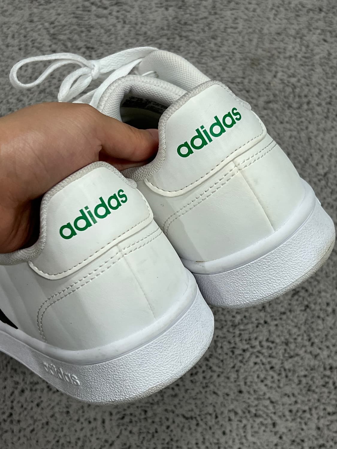 (250) 아디다스 그랜드 코트 베이스 화이트 카본 그린 상품이미지3