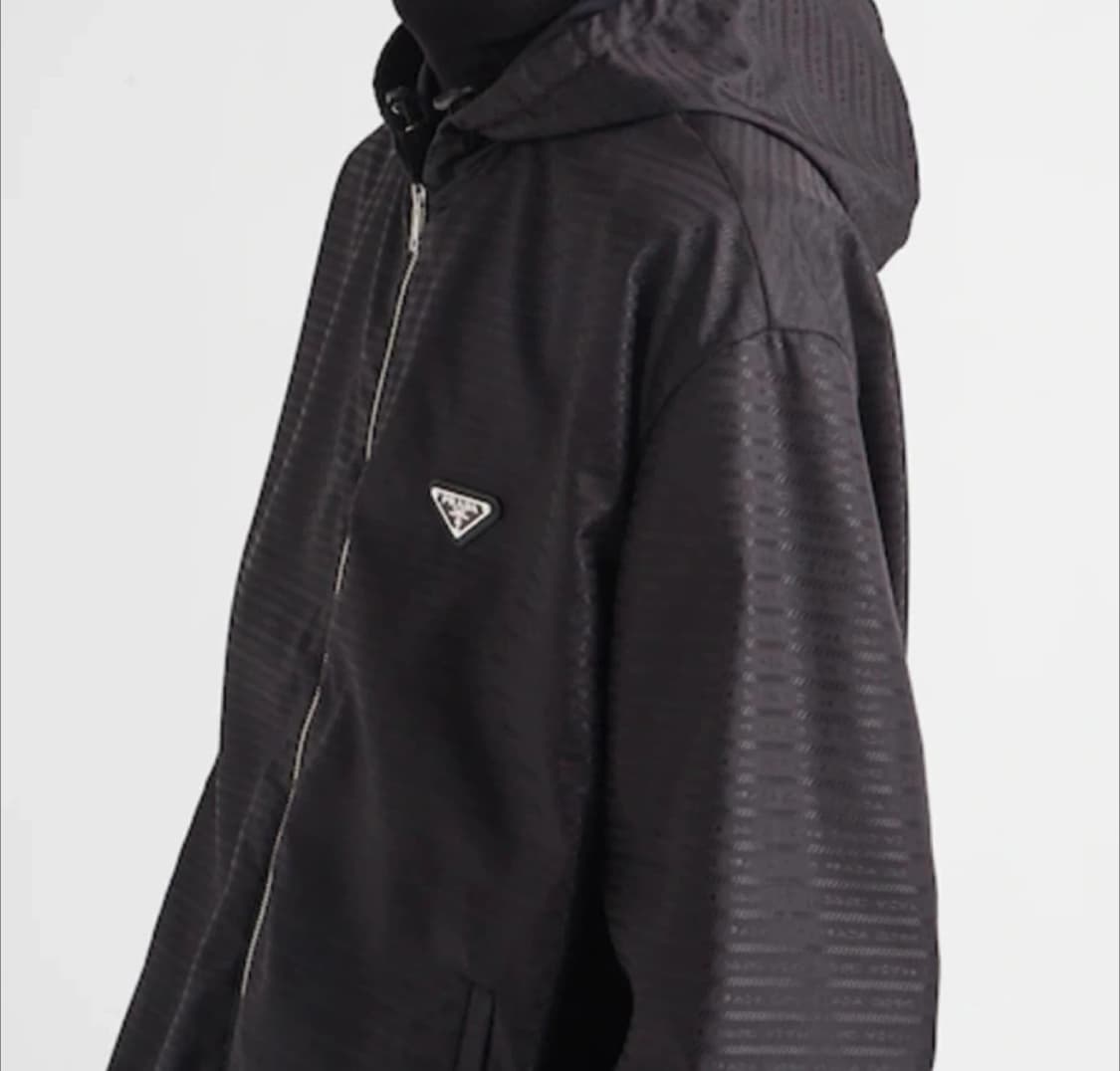 프라다 리나일론 자카드 로고 후드 자켓 상품이미지8