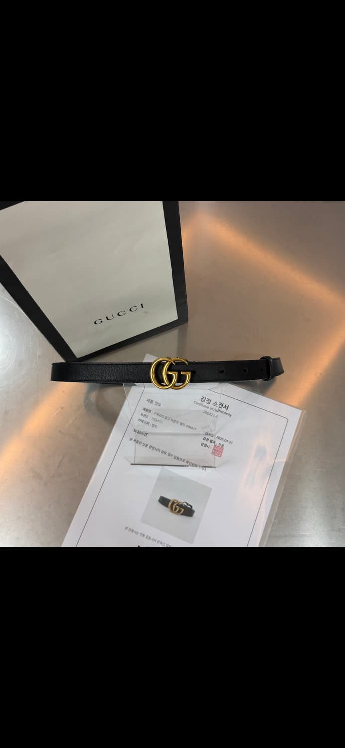 구찌GG 로고 마몬트 벨트 (보증서포함) 상품이미지1