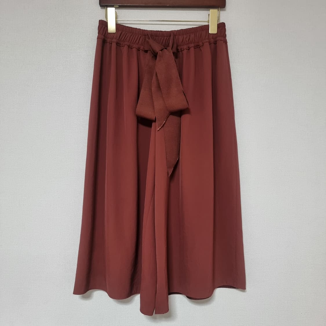 랑방컬렉션 리본타이 와이드 밴딩 팬츠 (55) 상태최상 상품이미지1