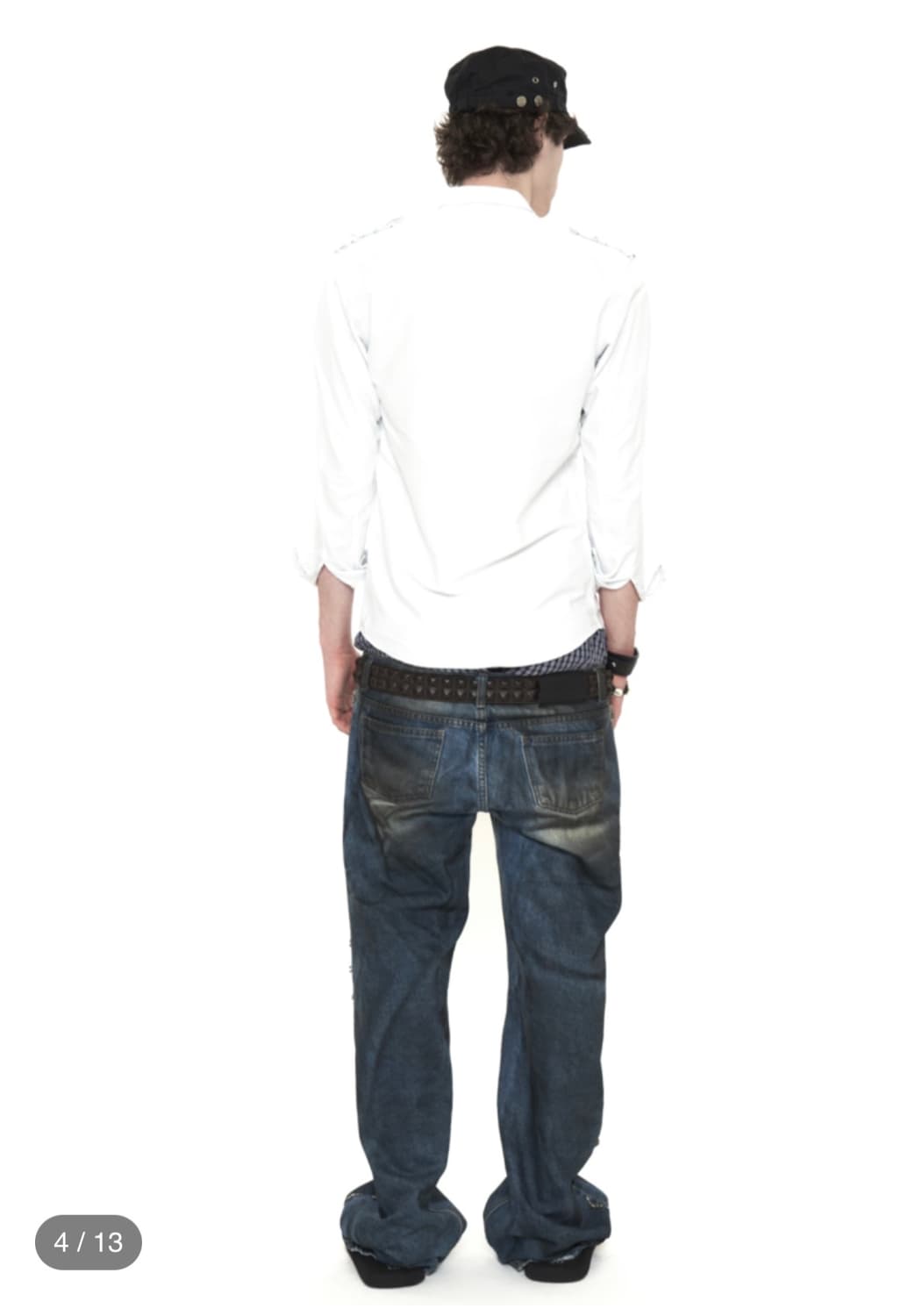 604서비스 비즈 디스트레스 데님 상품이미지3