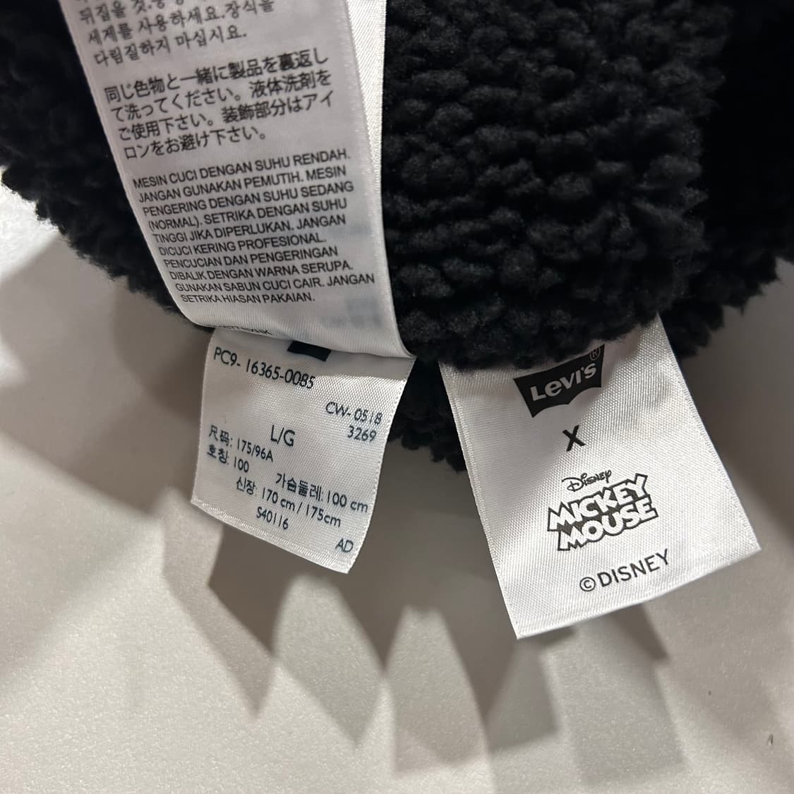 [L] 리바이스 미키마우스 콜라보 블랙 데님 자켓 A887 상품이미지7