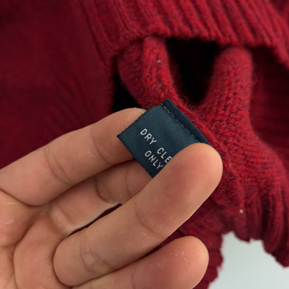 Polo 폴로 랄프로렌 램스울 레드 라운드 니트 상품이미지6