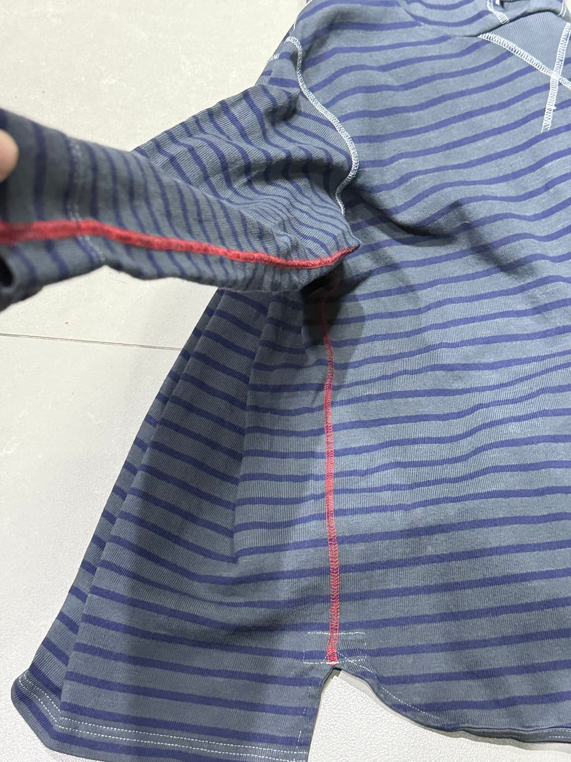 2014 꼼데가르송 옴므 스트라이프 후드티 스웨터 상품이미지3