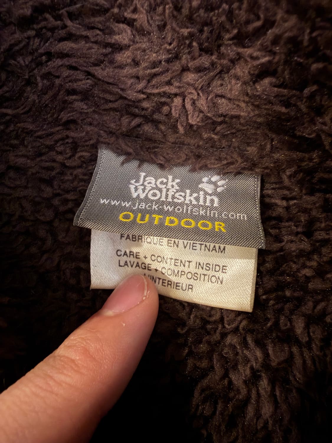 잭울프스킨 빈티지 아웃도어 플리스 딥브라운 상품이미지4