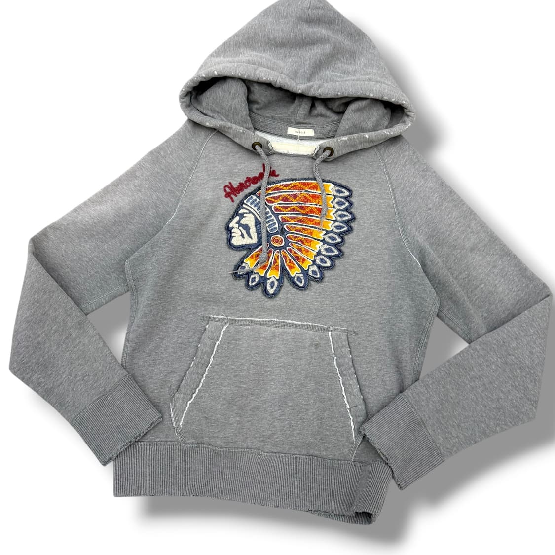 아베크롬비 보헤미안 그래픽 그레이 후드티 상품이미지3