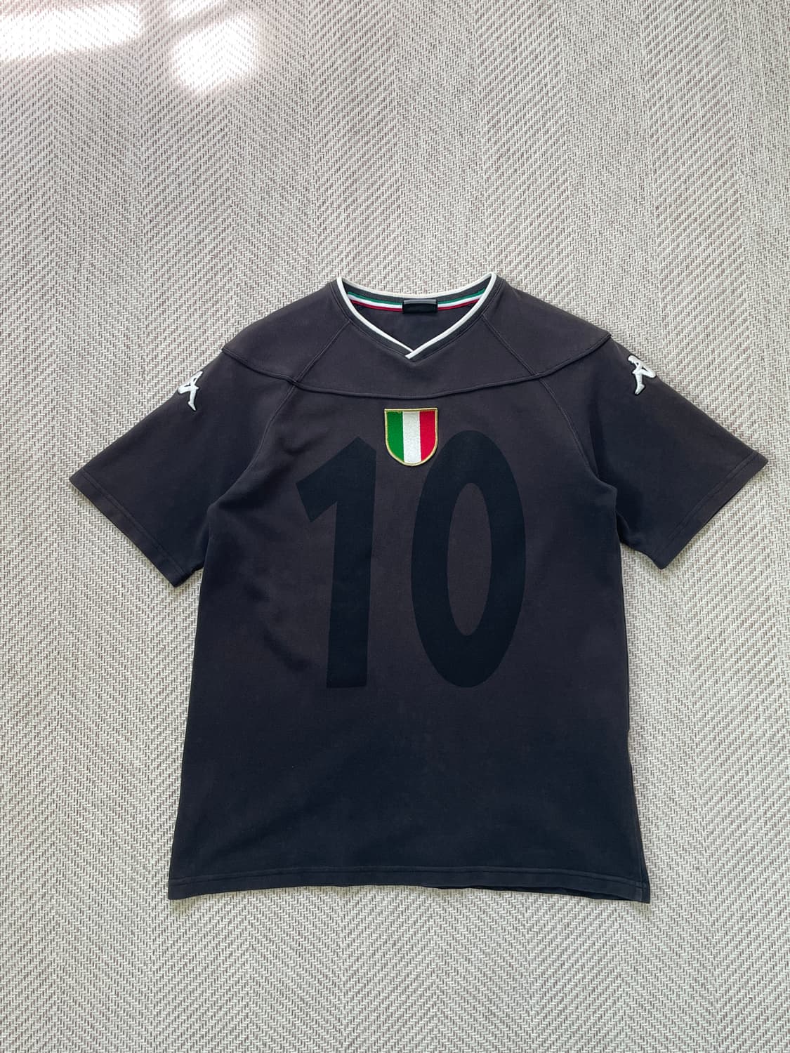 카파 이탈리아 트리컬러 실드 넘버링 풋볼 저지 상품이미지1