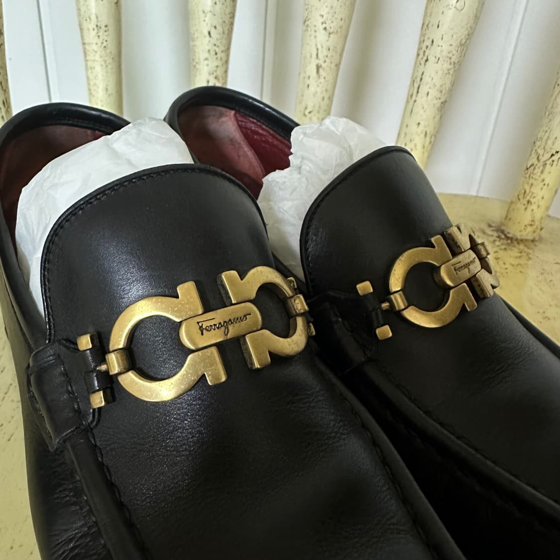 235 페라가모 여성 로퍼 블랙 상품이미지2