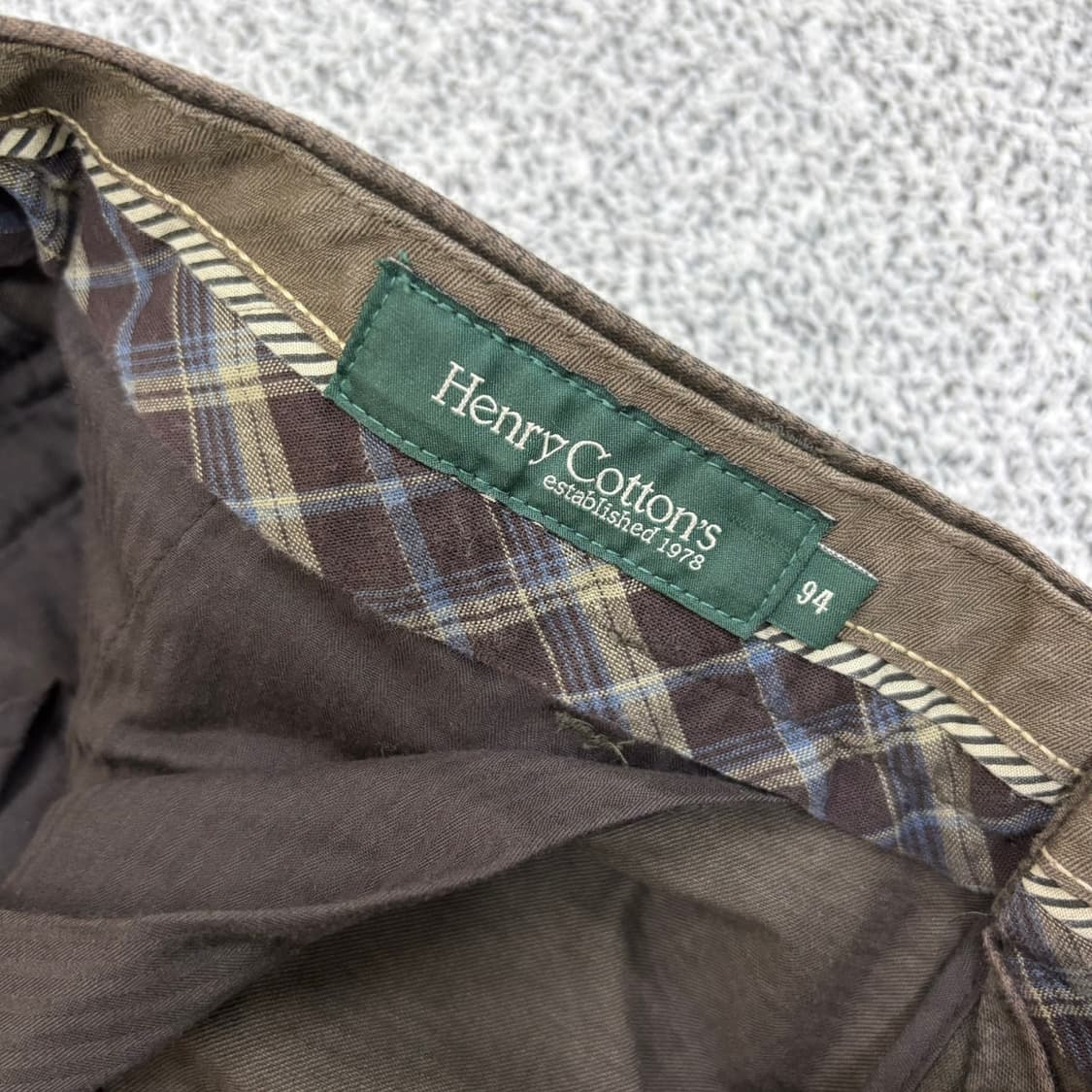 94 헨리코튼 하운드체크 면바지 치노팬츠 0407J 상품이미지3