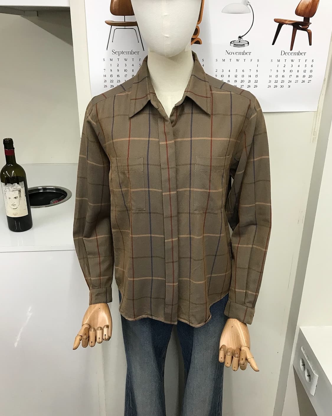 버버리 체크 울 셔츠 상품이미지6