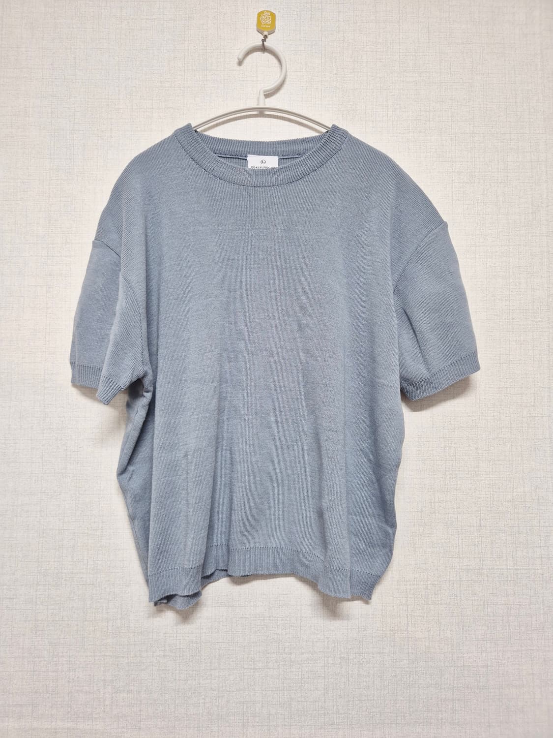 블루 반팔 니트 상품이미지1