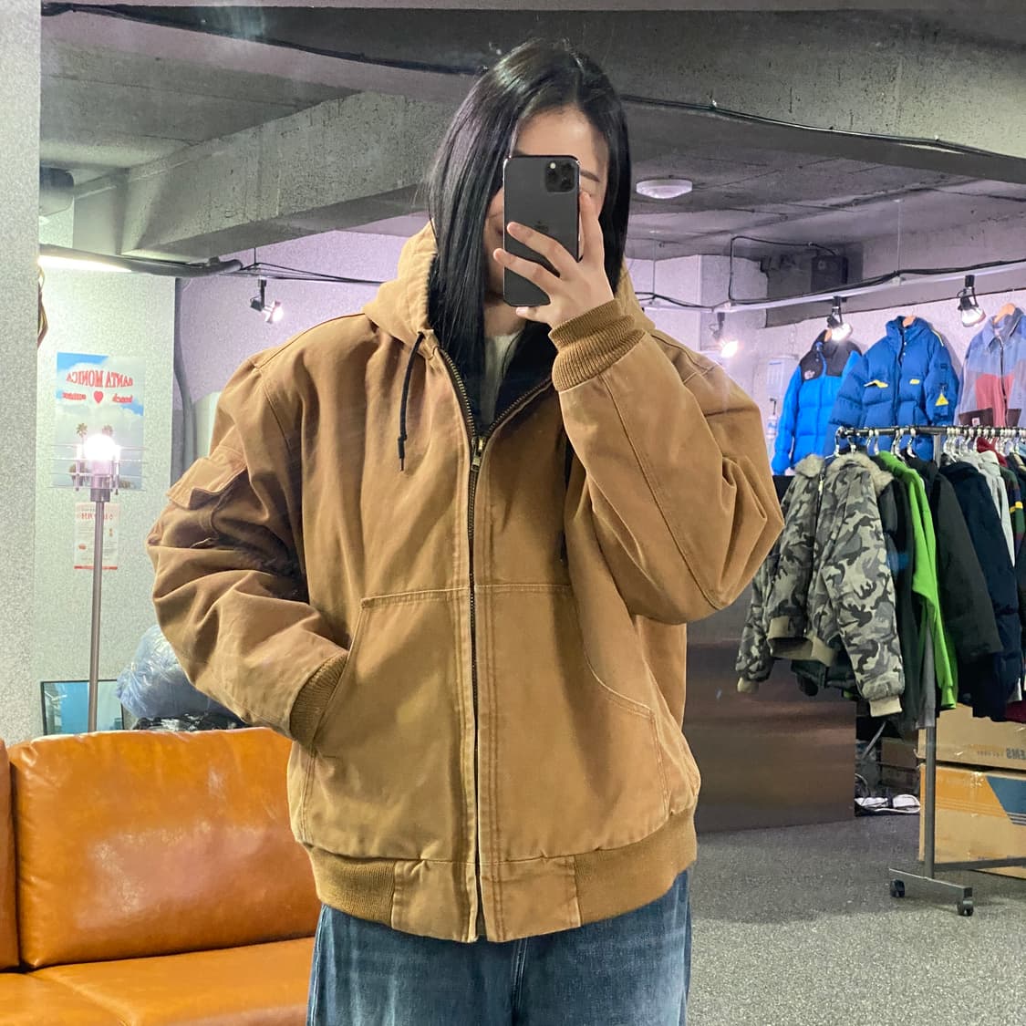 빈티지 Master Gear 브라운 워크 후드 자켓 B3532 상품이미지1