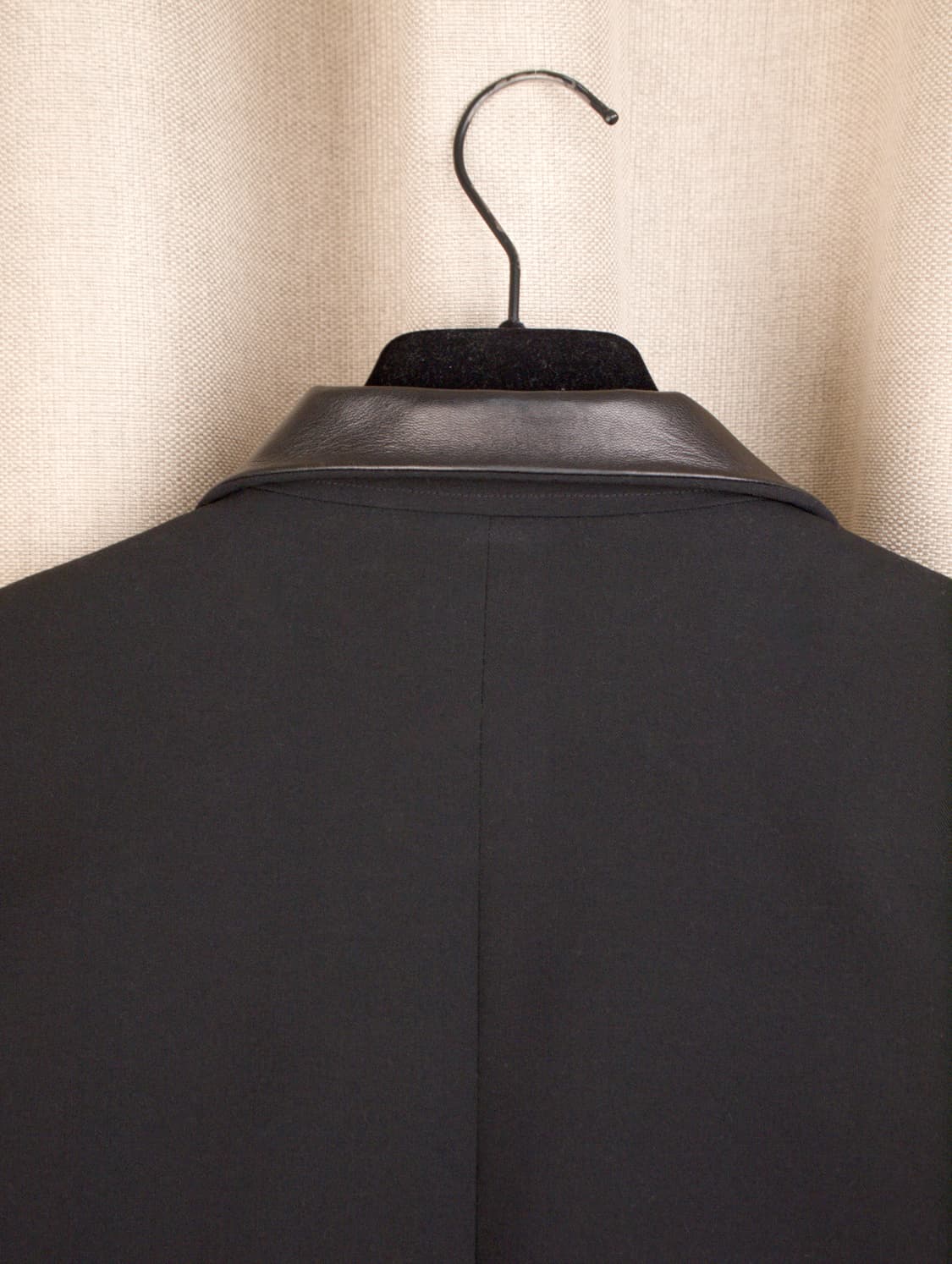 Leather Collar Wool Jacket 상품이미지8