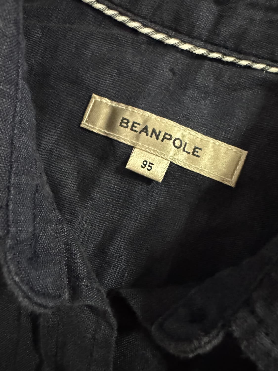 빈폴 Beanpole 투 포켓 네이비 린넨 셔츠 상품이미지3