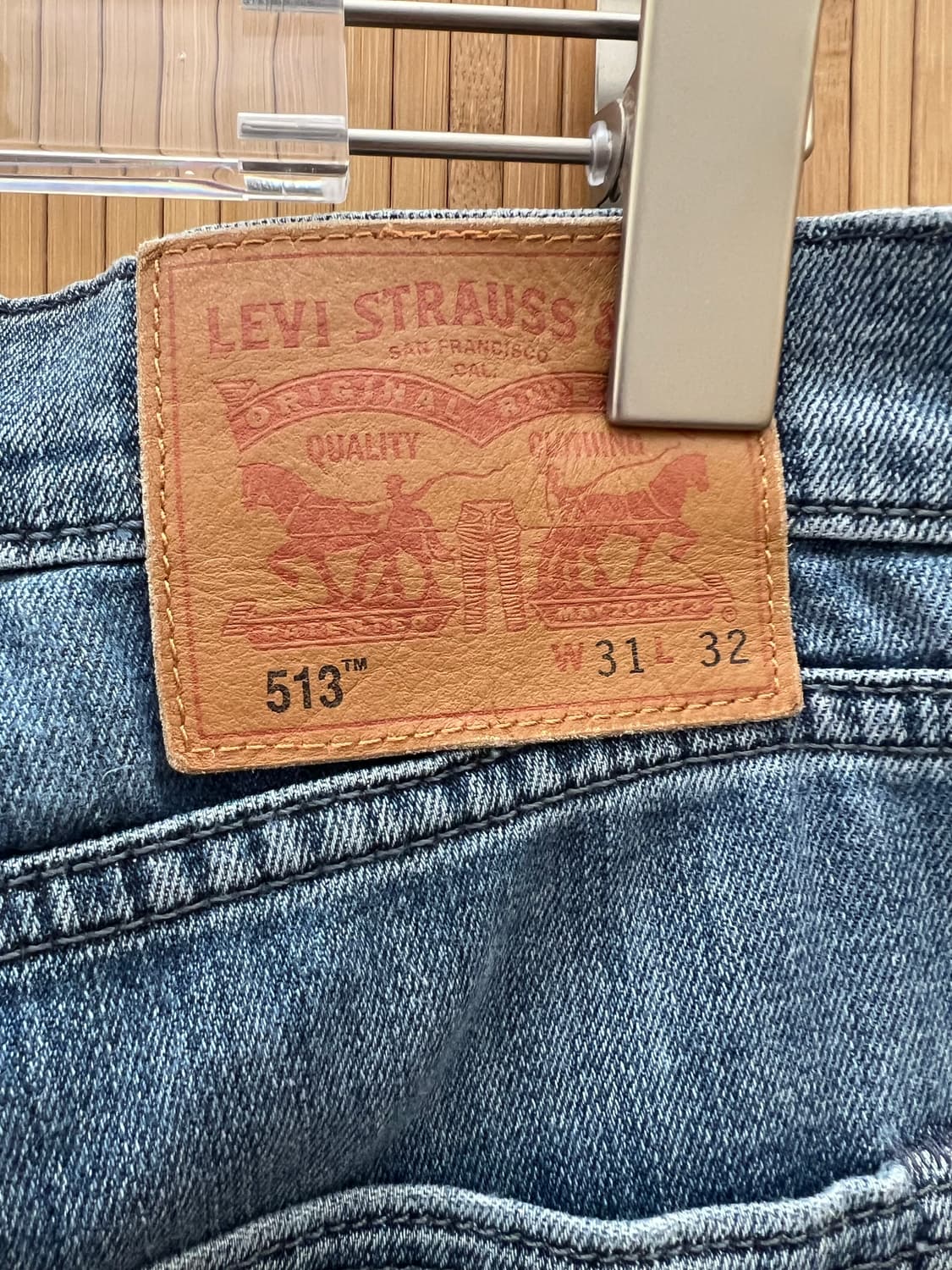 리바이스 513 31/32 슬림 스트레이트핏 곱창진 판매 상품이미지5