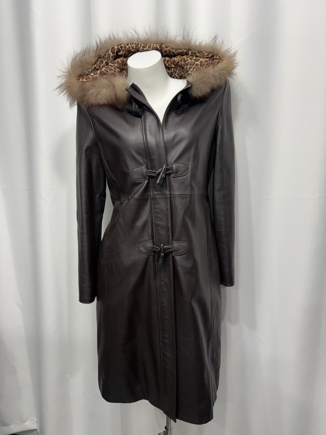 🎸브라운 퍼 레더 롱 코트🎸 상품이미지5