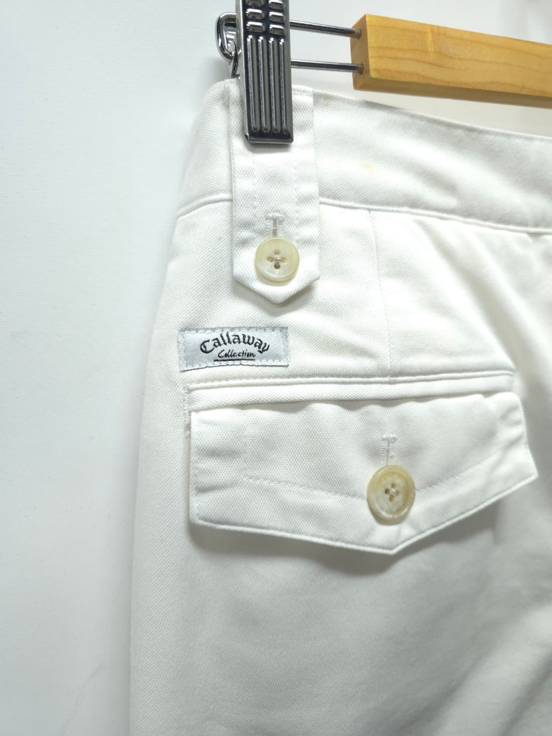 캘러웨이 컬렉션 남성 화이트 플랩 포켓 면바지 (30) 상품이미지7