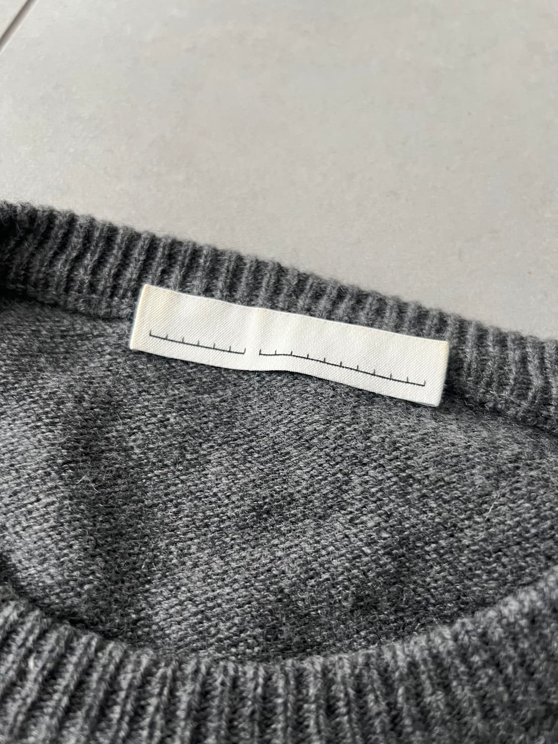 랜덤아이덴티티 울캐시 니트 그레이 XL 상품이미지3