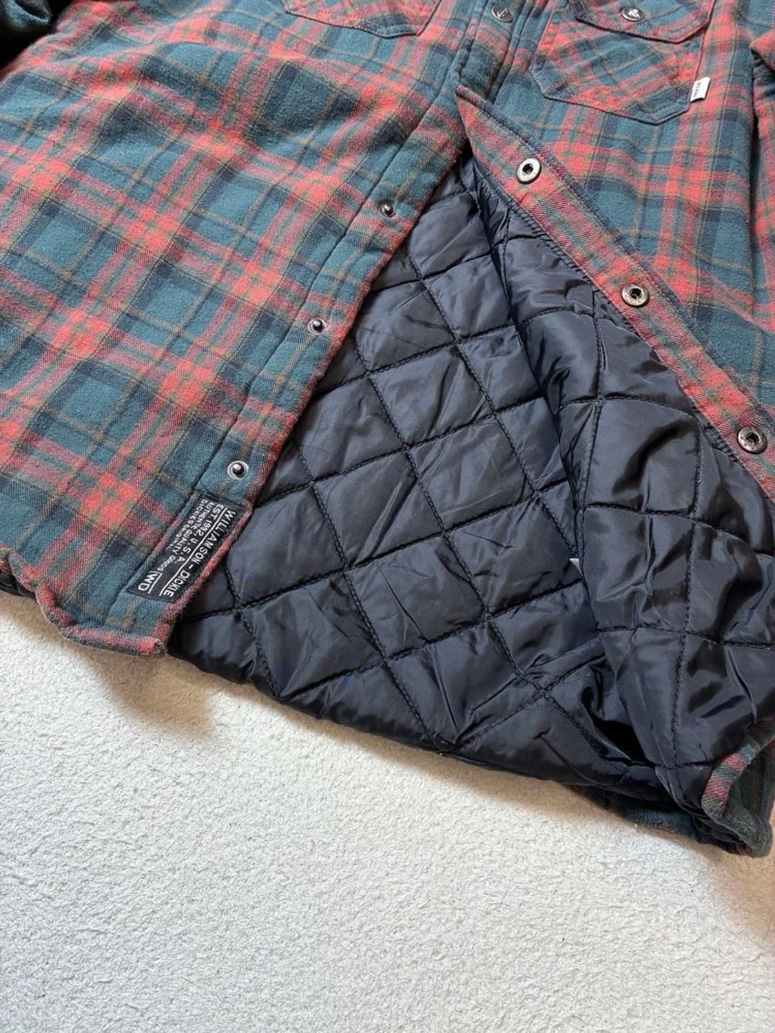 디키즈 DICKIES 체크 누빔 남방 PN7064 상품이미지6