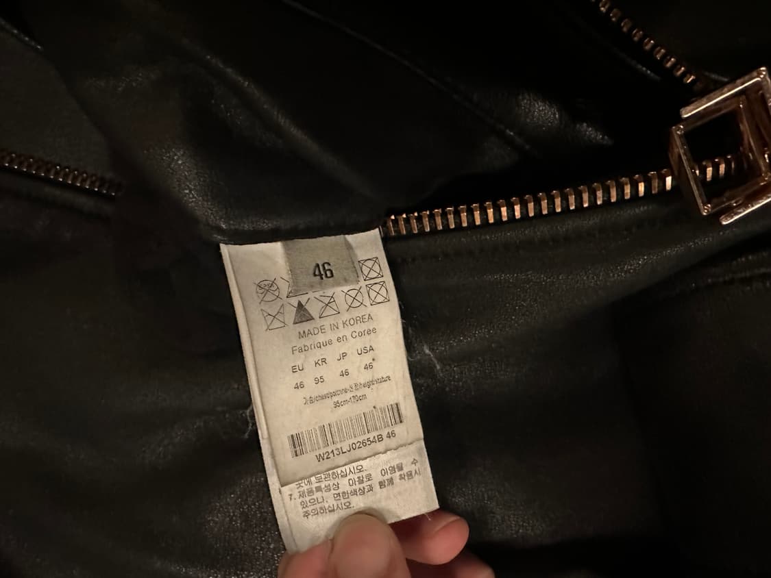 우영미 명작 21fw 오버핏 양가죽 자켓 46사이즈 상품이미지4