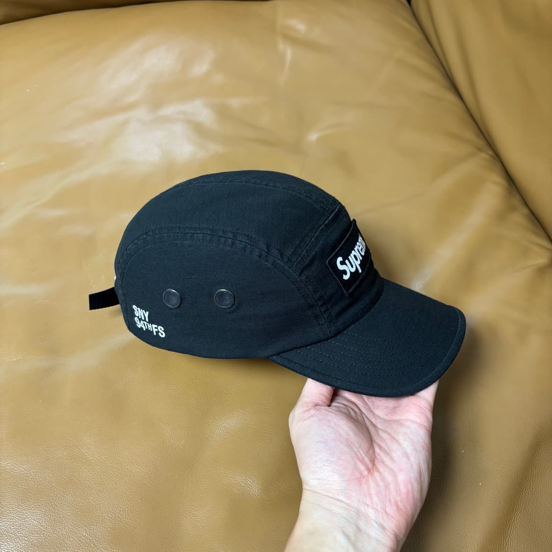 Supreme 슈프림 22fw 밀리터리 워시드 블랙 캠프캡 모자 상품이미지3