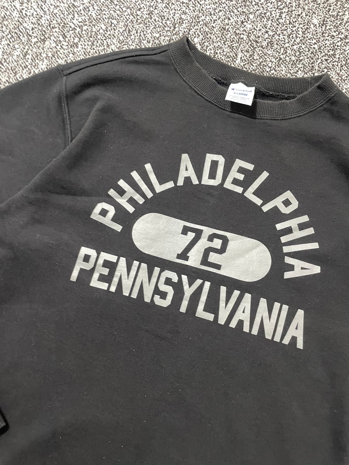 빈티지9. 챔피온 필라델피아 펜실베니아 맨투맨 스웻셔츠 롱 슬리브 빈티지 상품이미지2