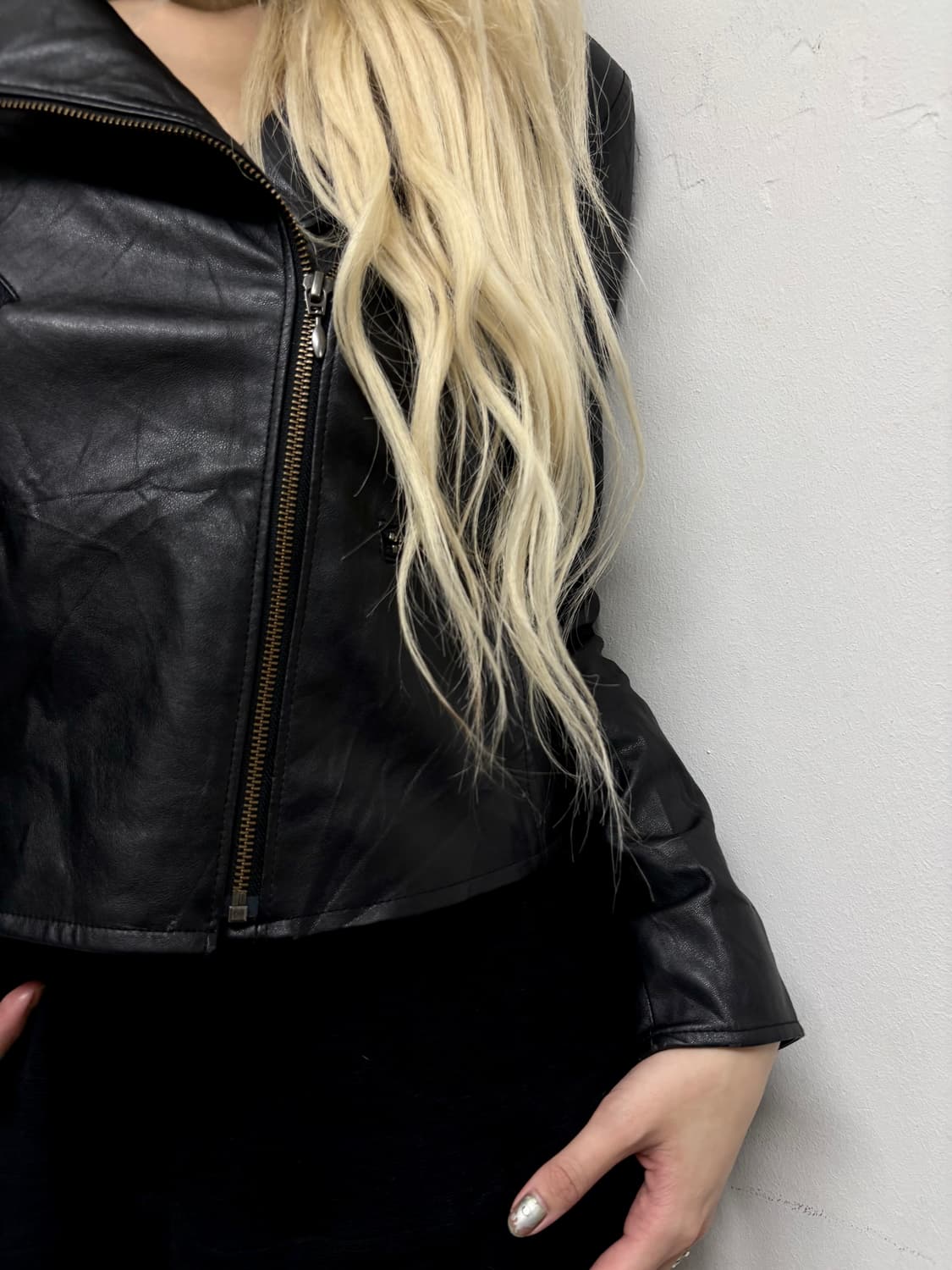 “Vintage” Chic Mood Side Zipper Leather  상품이미지3