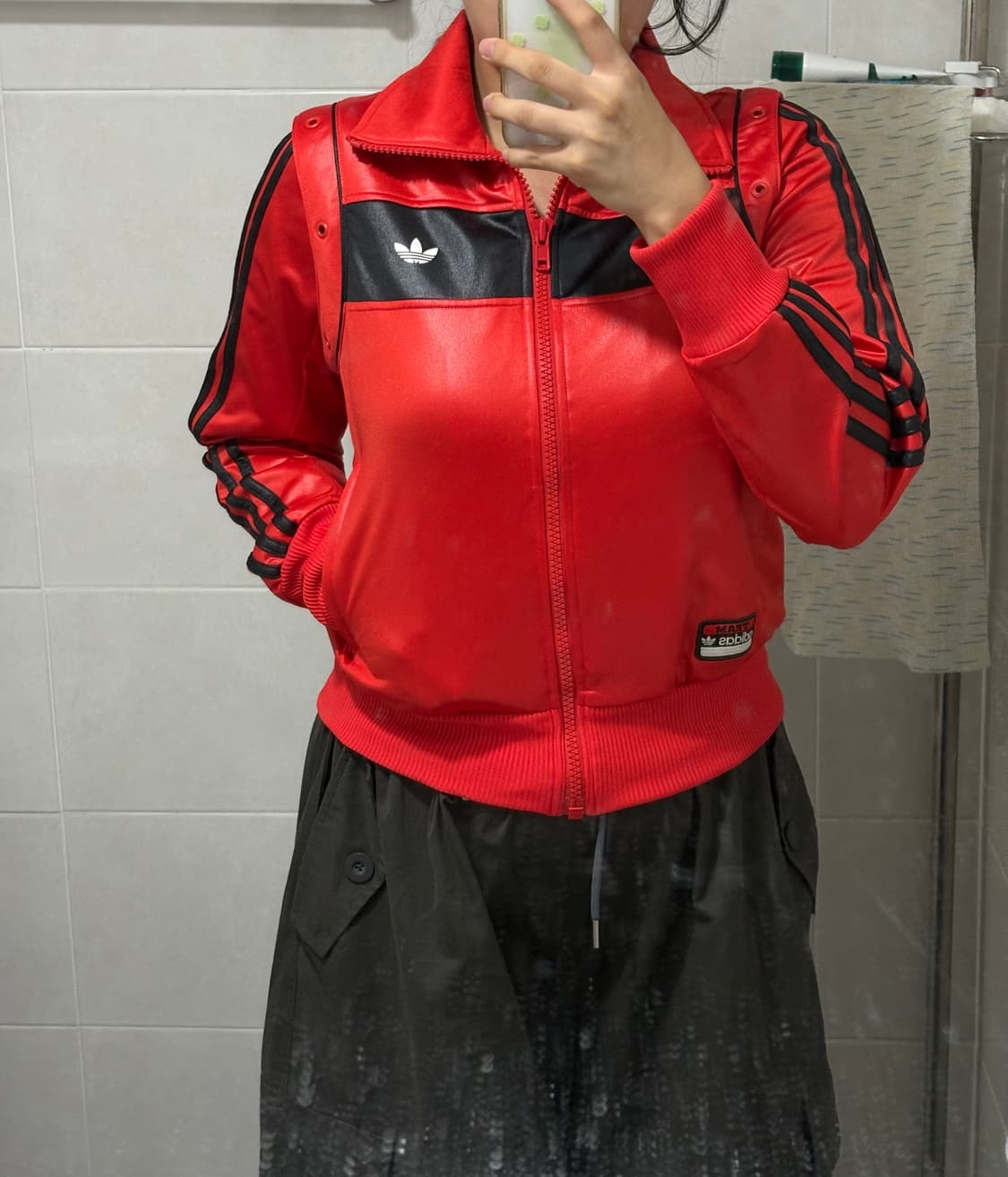 아디다스 파이어버드 져지 레드 블랙 초희귀 상품이미지2