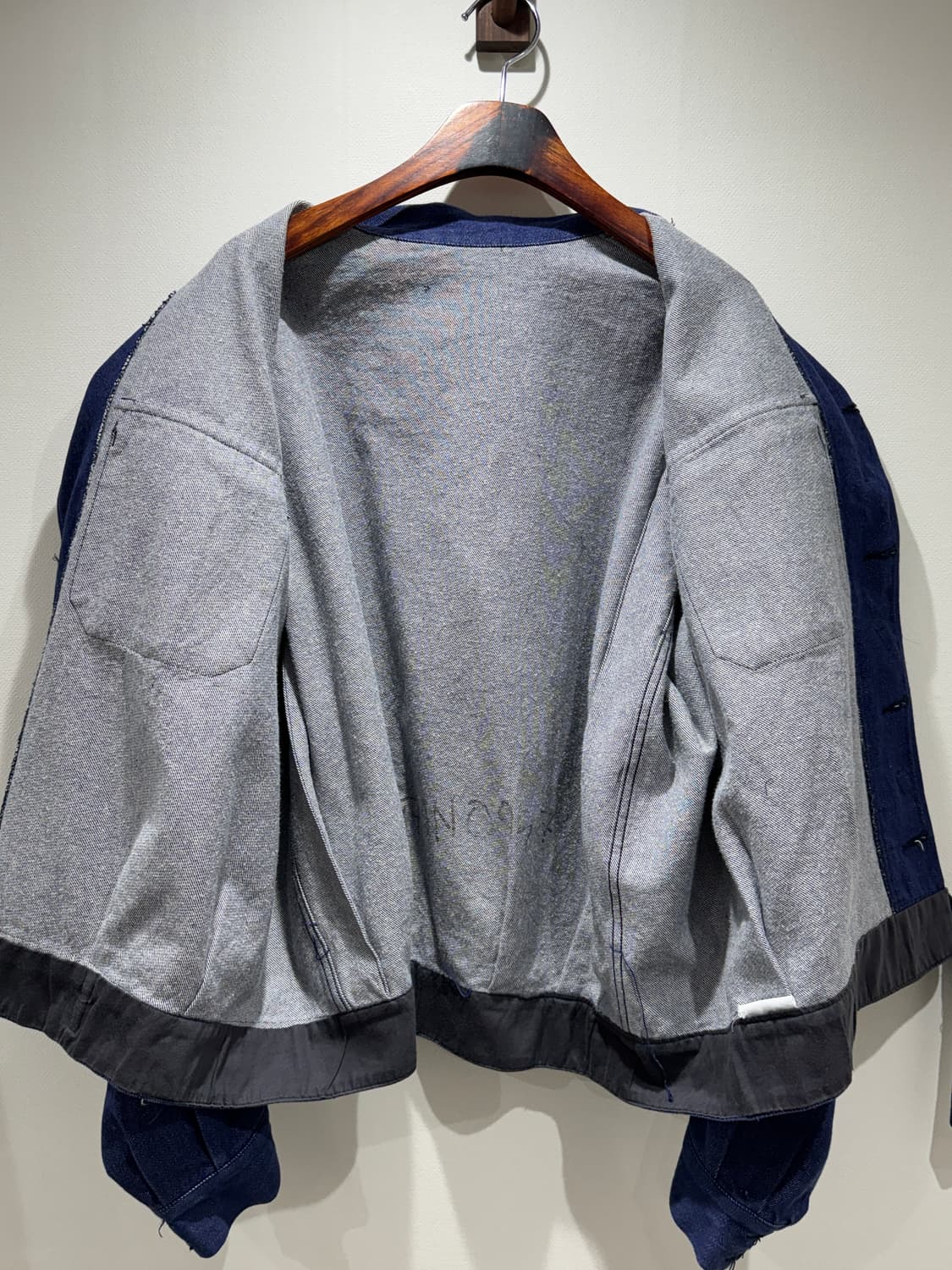 80s 이탈리아군 데님 워크 자켓 (빅 사이즈) 상품이미지6