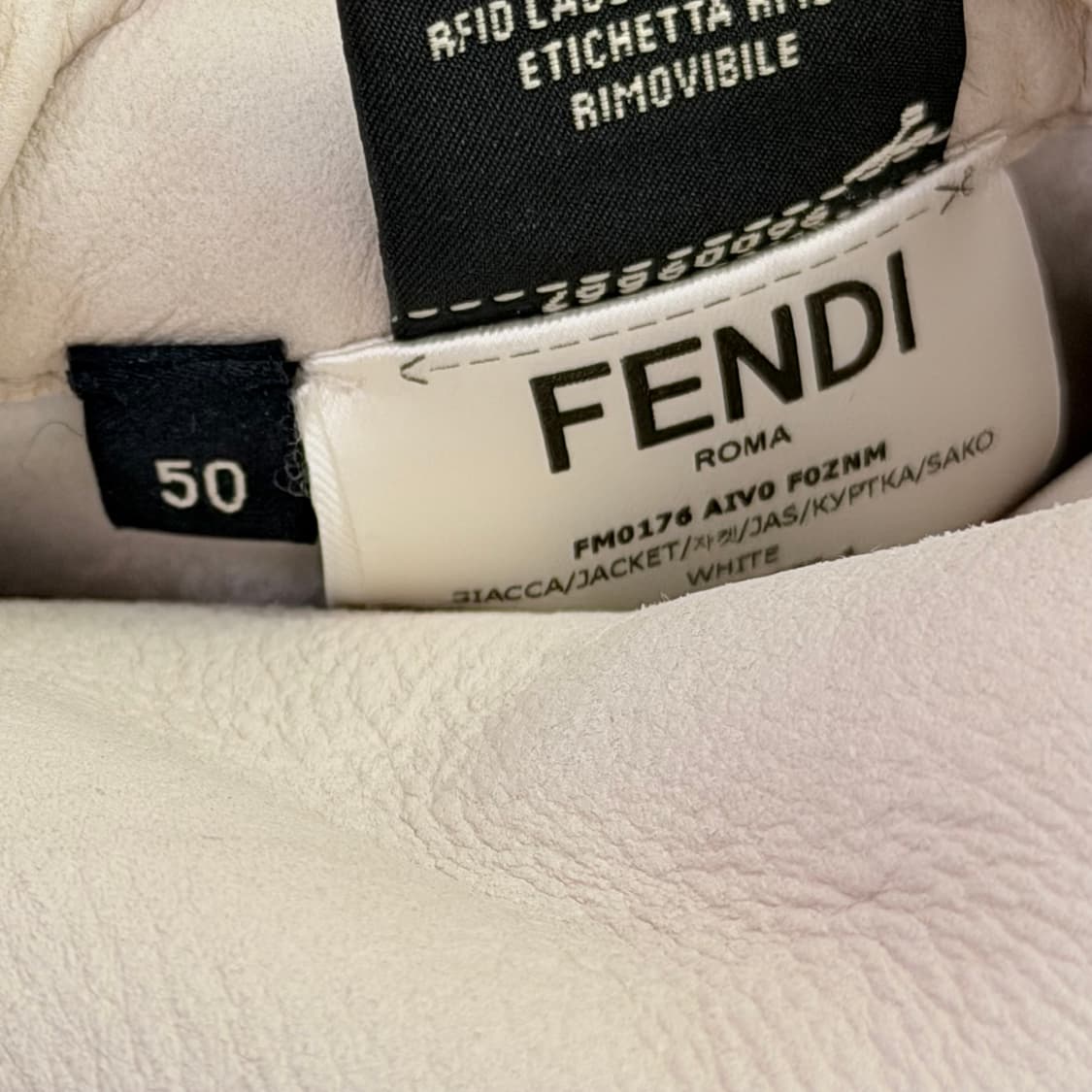 (A+/50) / 펜디 리버시블 화이트 시어링 무스탕 자켓 상품이미지8