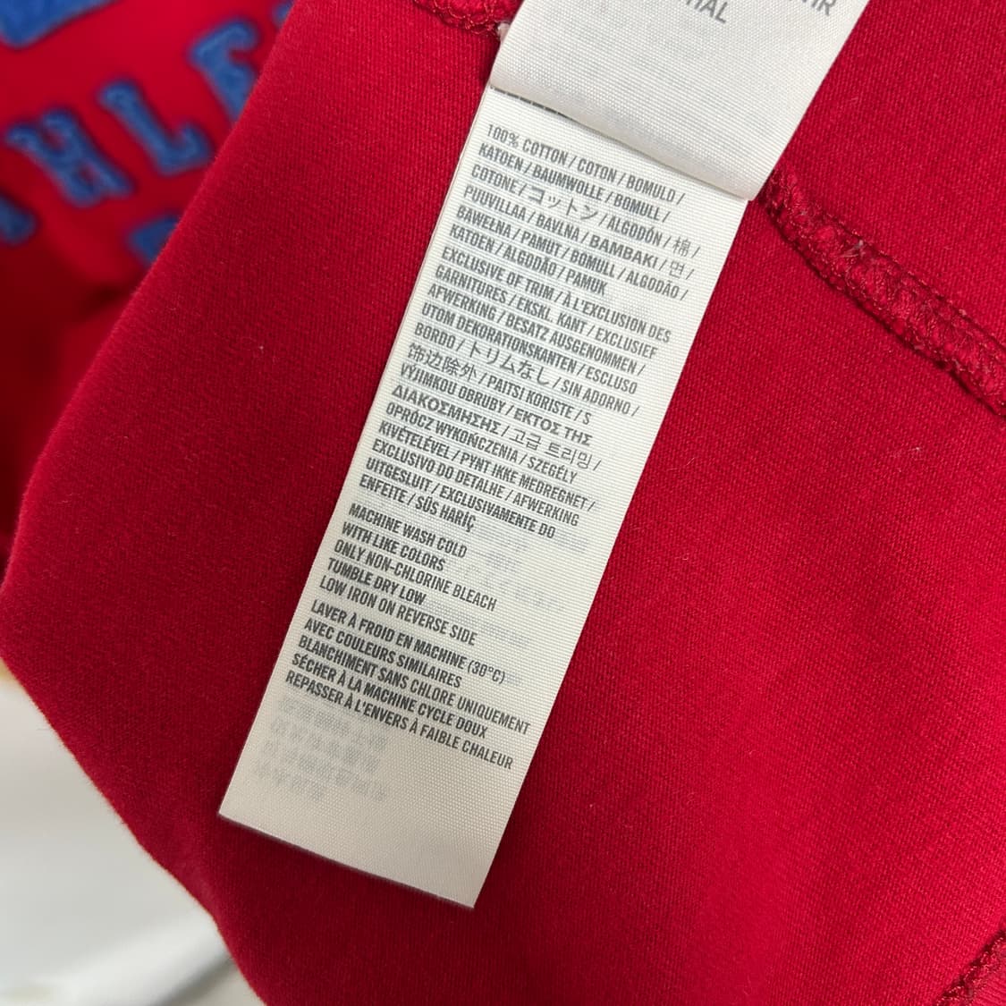 아베크롬비 아치로고 티셔츠 레드 상품이미지7