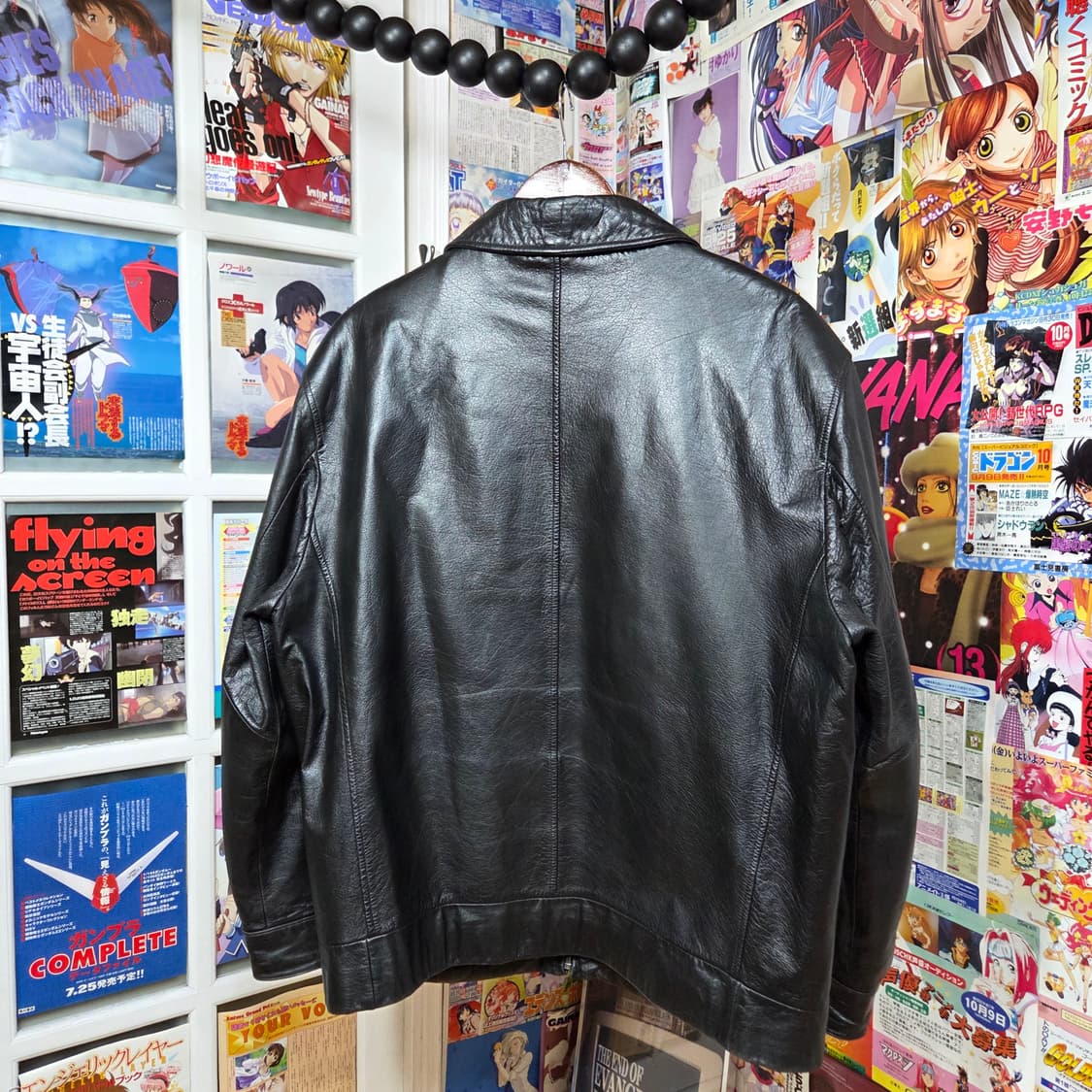 빈티지 소가죽 블랙 자켓 상품이미지5
