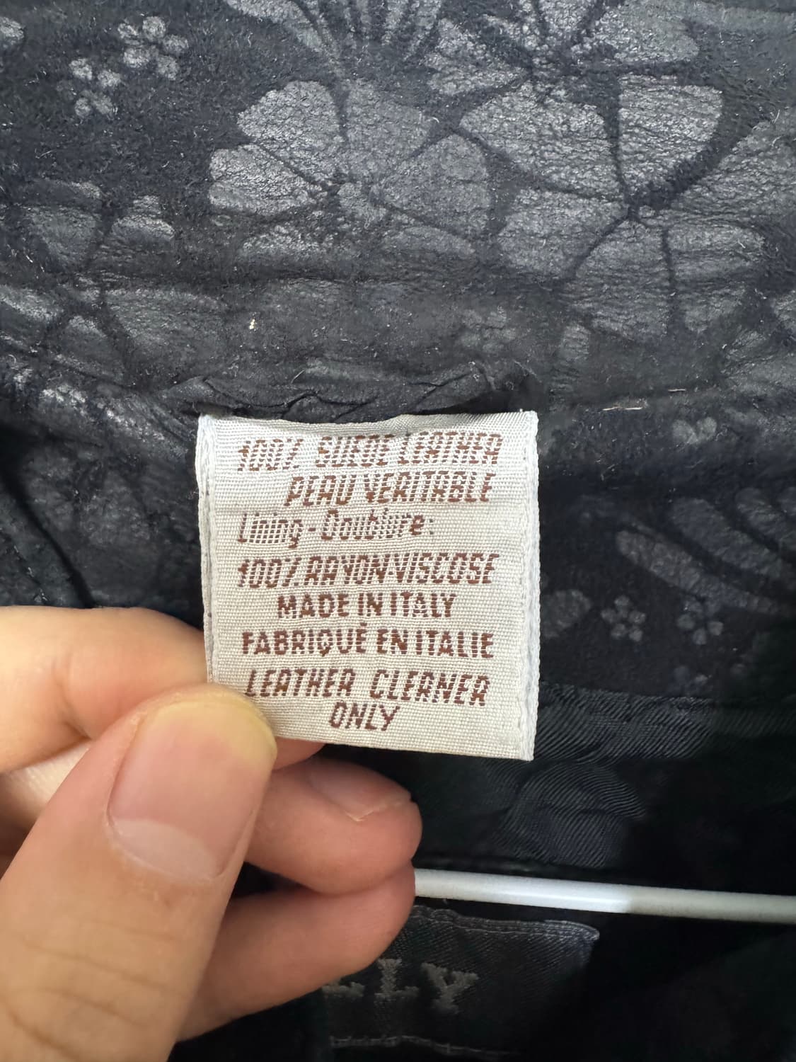 빈티지 아카이브 발리 BALLY 스웨이드 플로럴 패턴 코트 상품이미지4