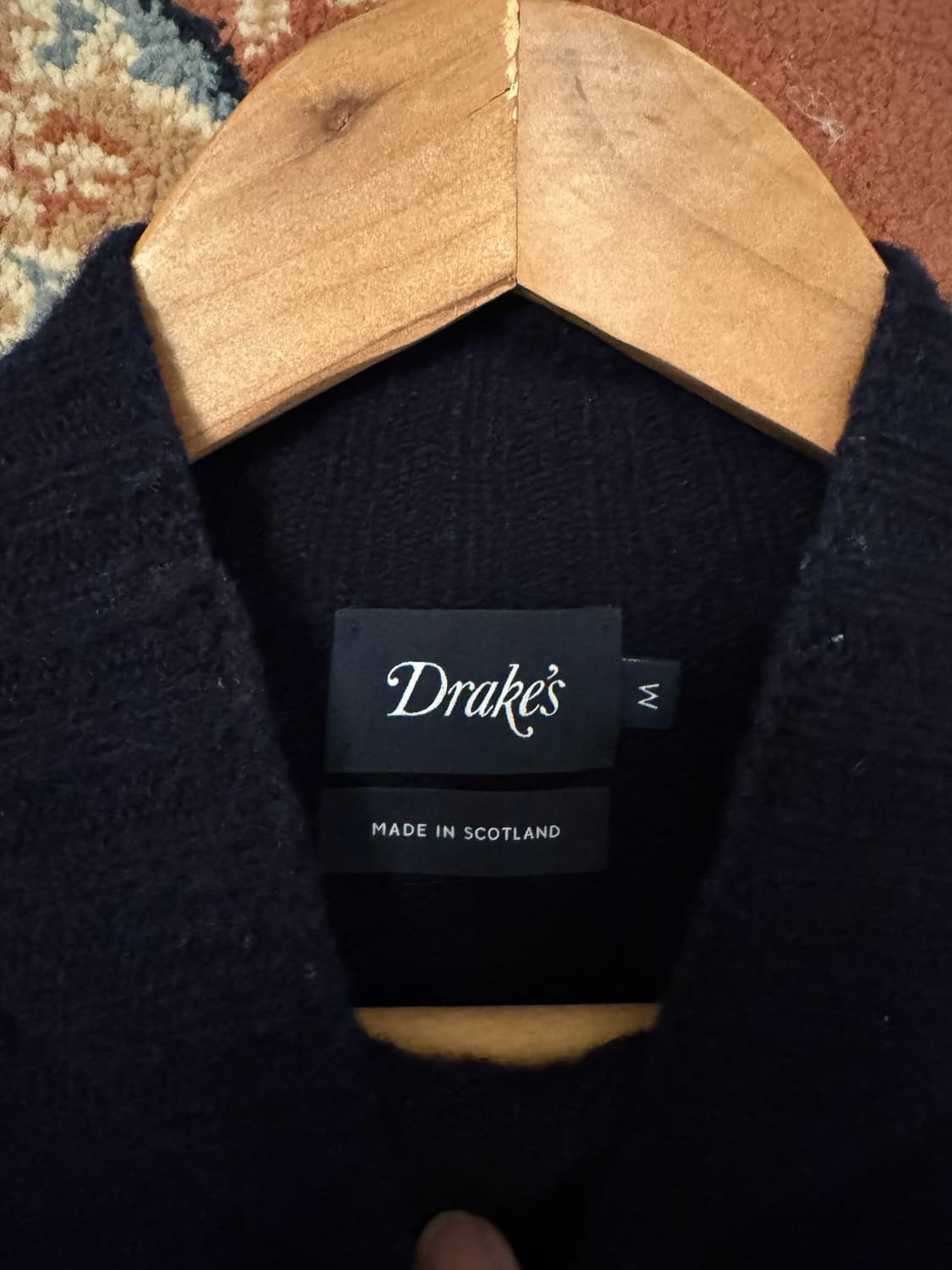 드레익스 Navy Brushed Shetland Mock Neck Jum 상품이미지2
