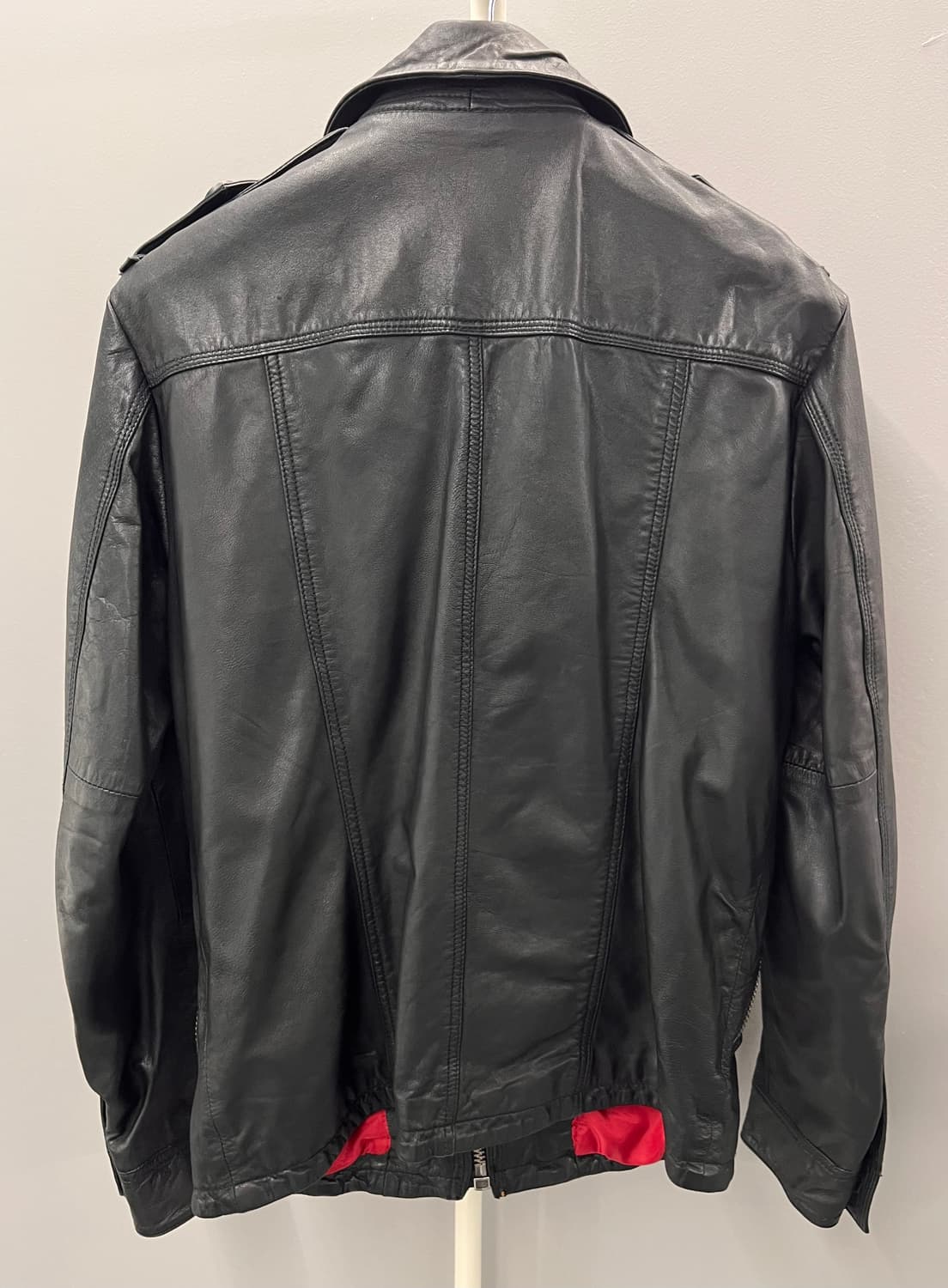 슈퍼드라이 Superdry 리얼 레더 가죽 자켓 M 상품이미지4