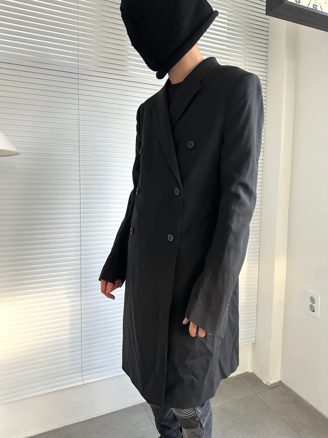 릭오웬스 2016 JMF 더블 브레스티드 코트 상품이미지2