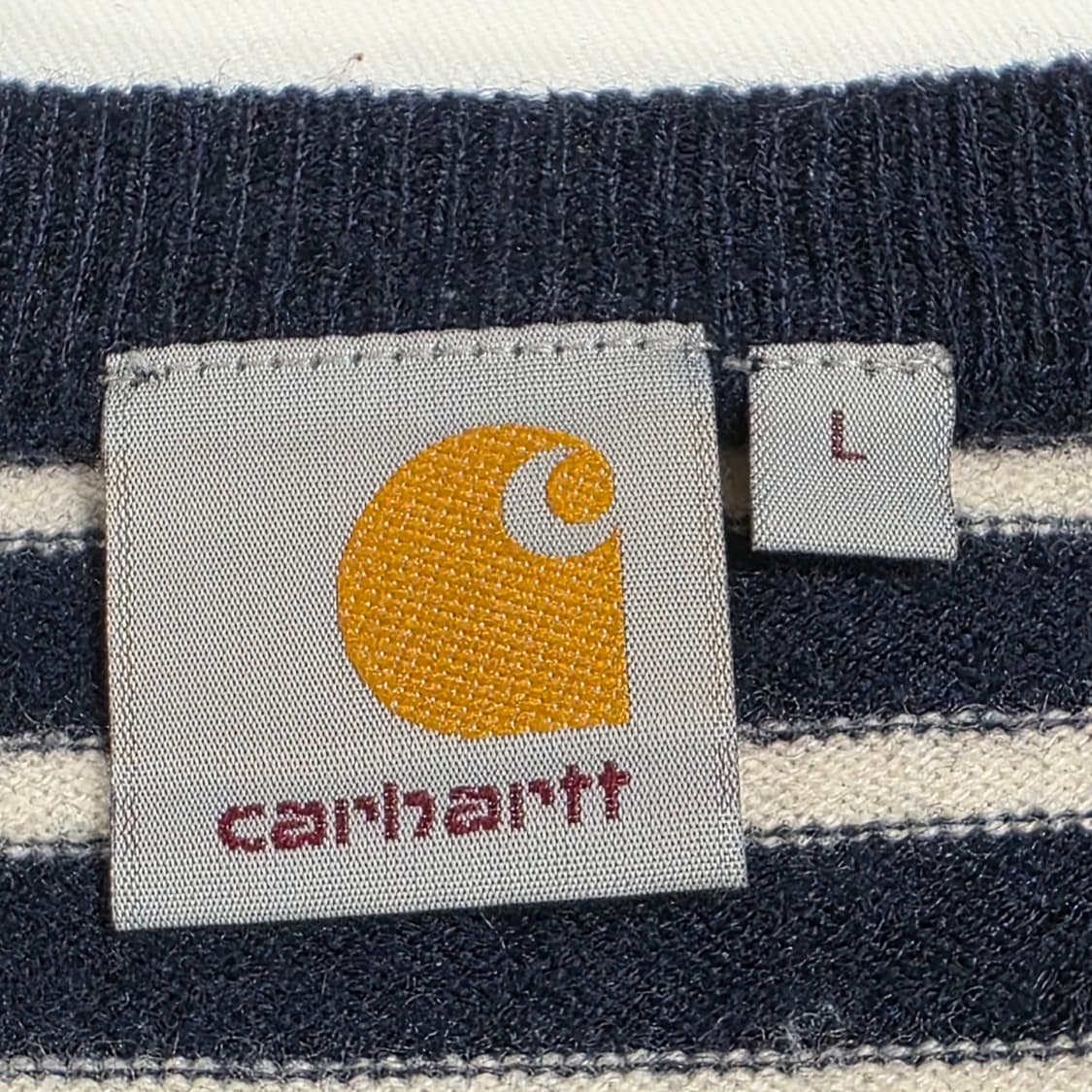 0092 Carhartt WIP 로비 스트라이프 램스울 니트 (L) 상품이미지5
