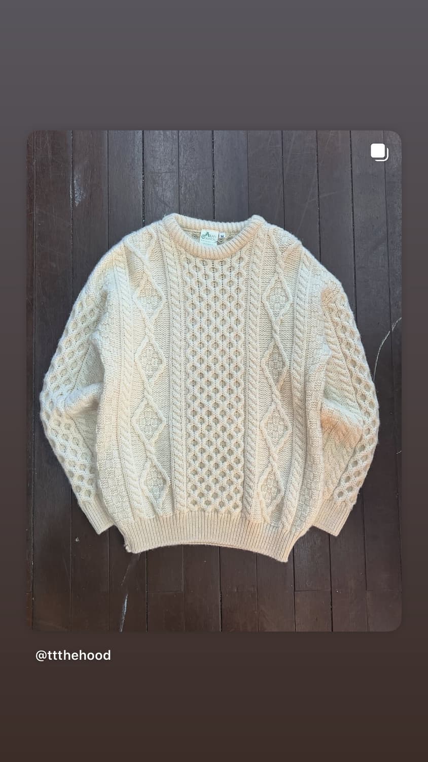 아란 크래프트 니트  상품이미지1