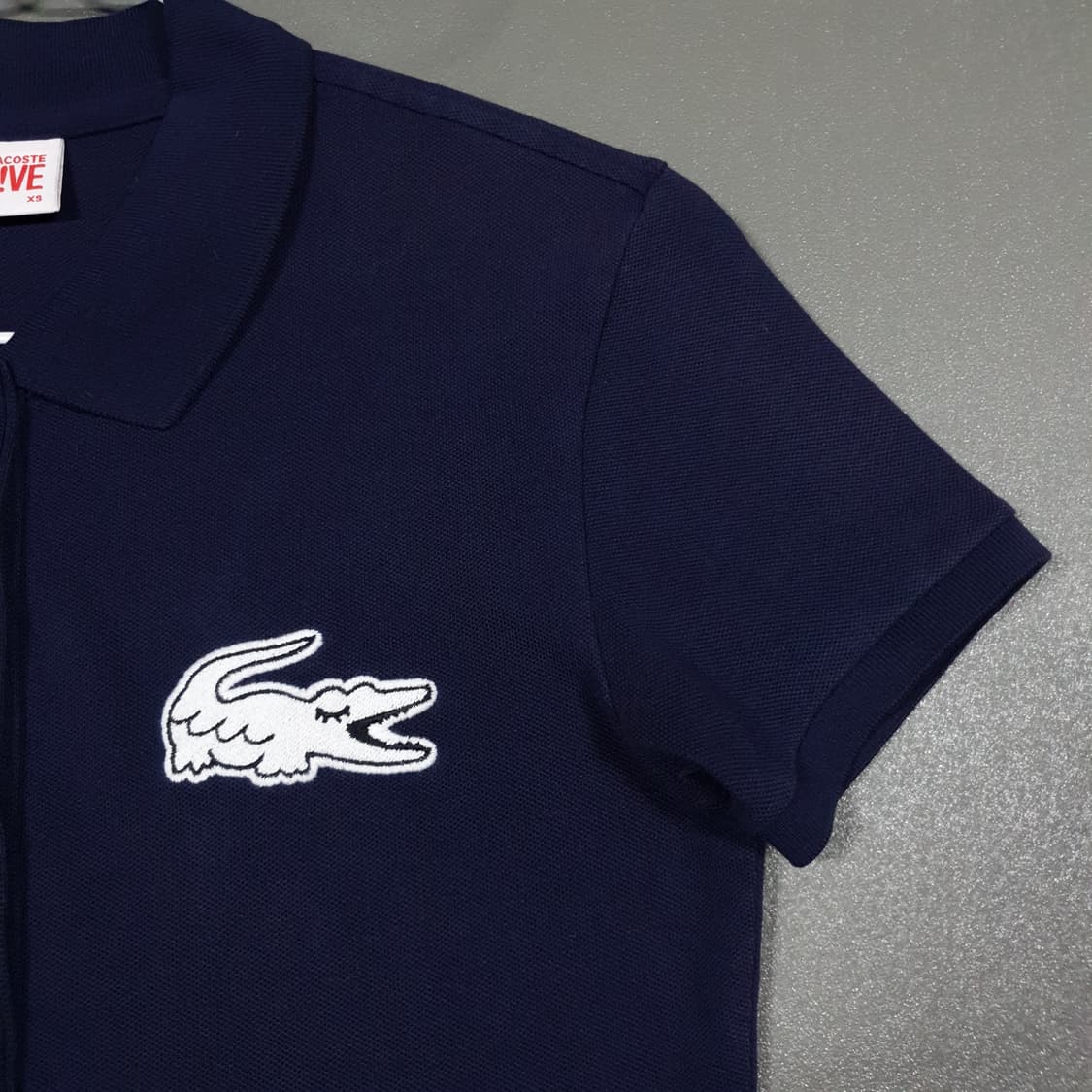 라코스테 라이브 피케 스트레치 반팔 폴로 드레스 원피스 네이비 상품이미지3