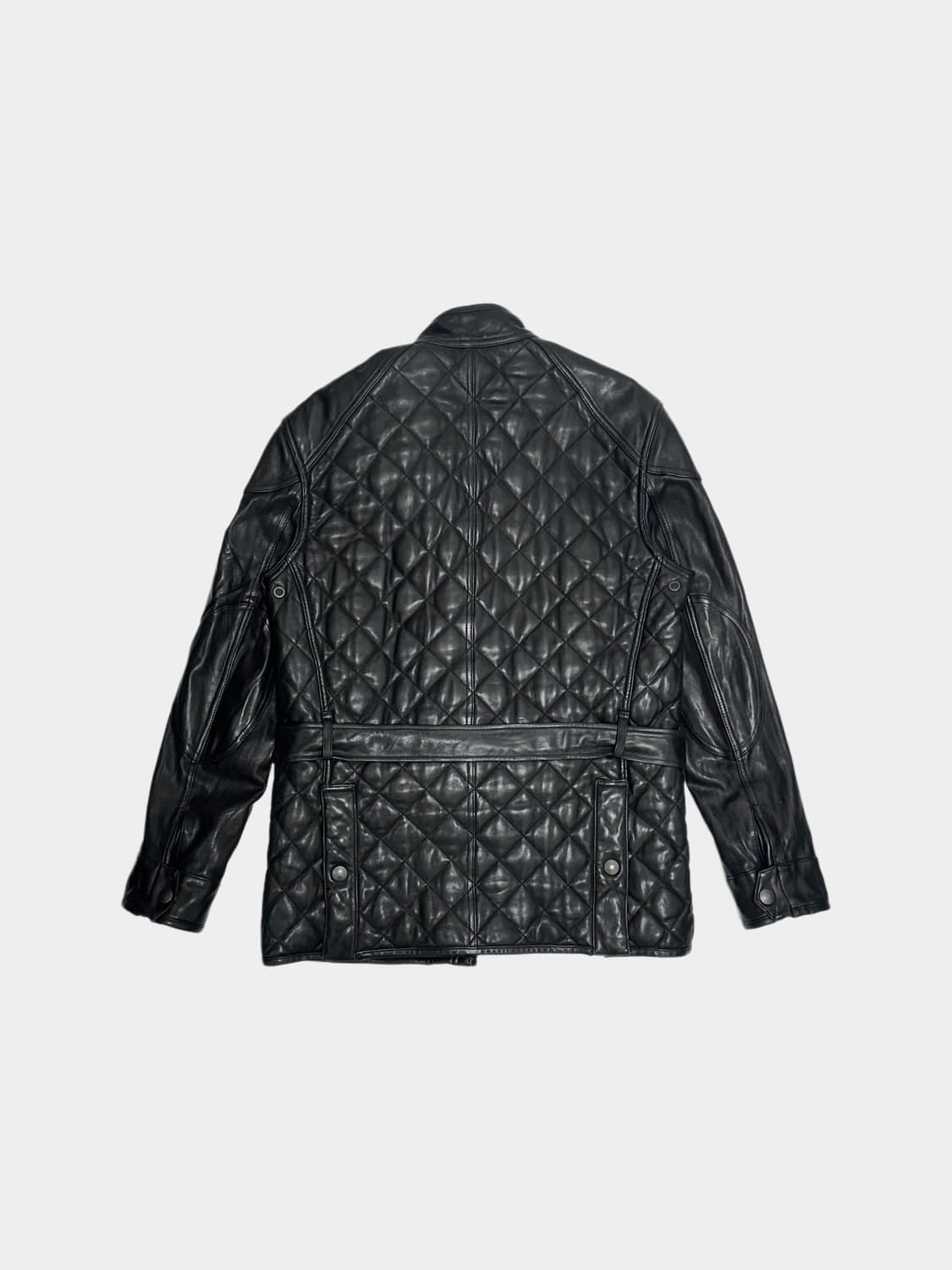 폴로 퀄팅 양가죽 모터사이클 바이커 사파리 자켓 레어 상품이미지9