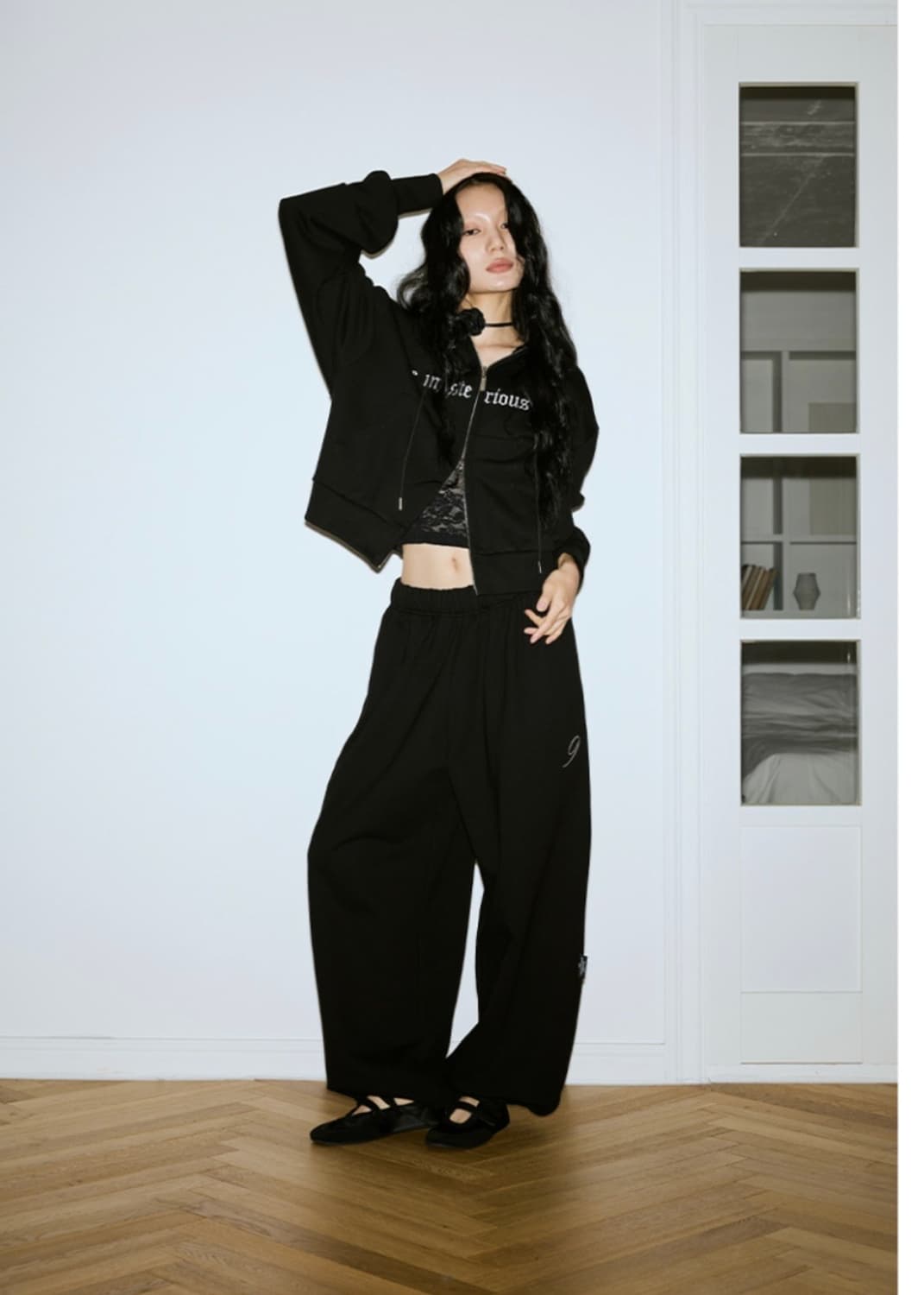 미스테리어스호텔 TMH 오리지널 스웻팬츠 블랙 새상품 상품이미지2