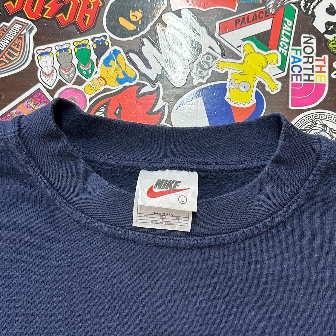 90s USA 나이키 스몰 스우시 스웻셔츠 L 상품이미지6