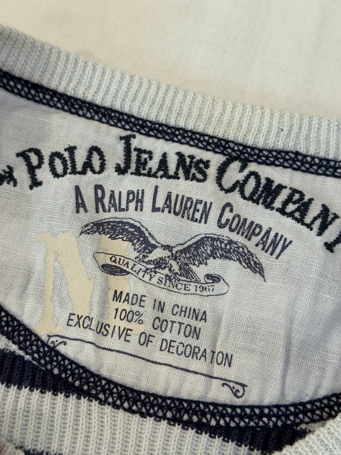 폴로 랄프로렌 폴로진스 스트라이프 와플 써멀 롱슬리브 상품이미지4