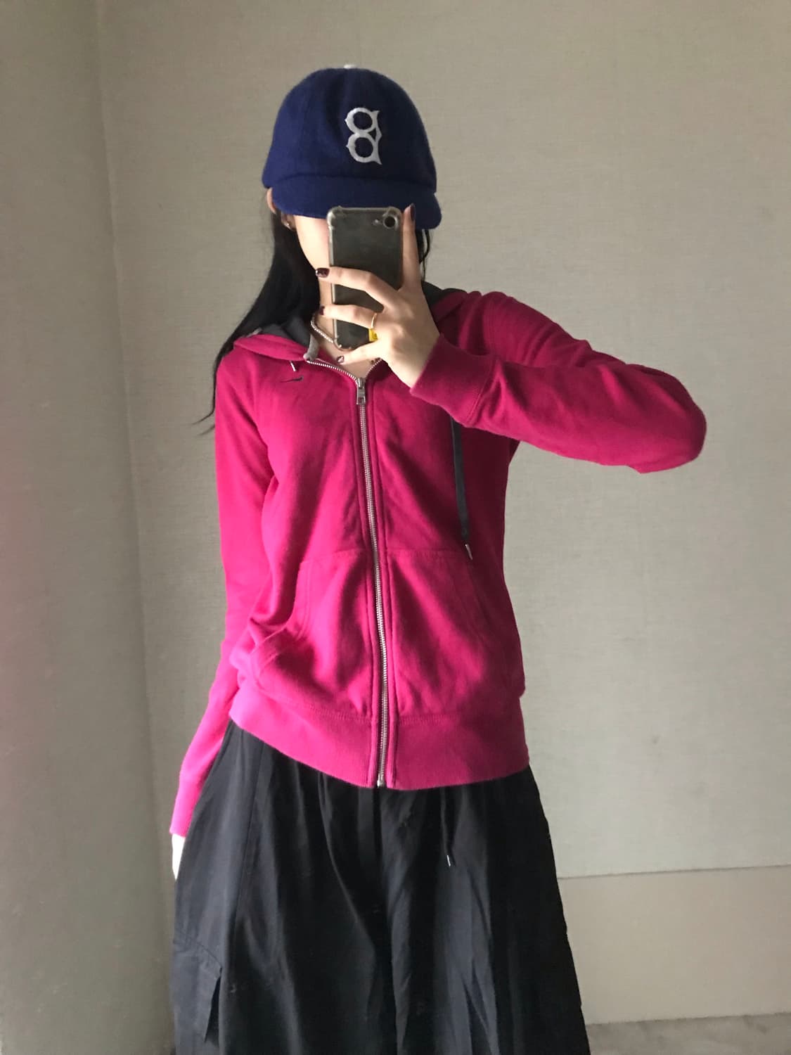 나이키 핑크 슬림핏 후드집업 상품이미지1