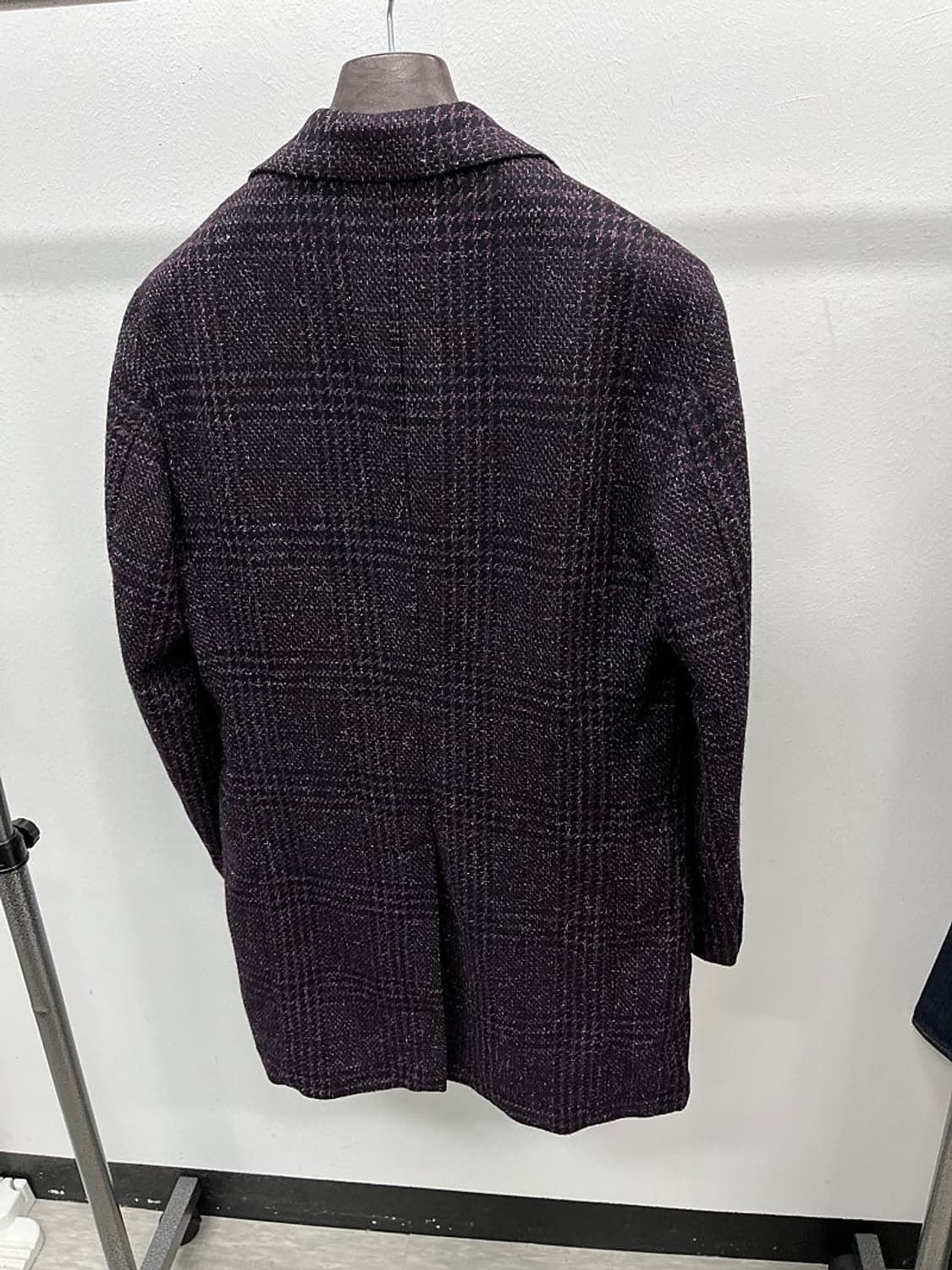 100-105) 루비암 체크 울코트  상품이미지6