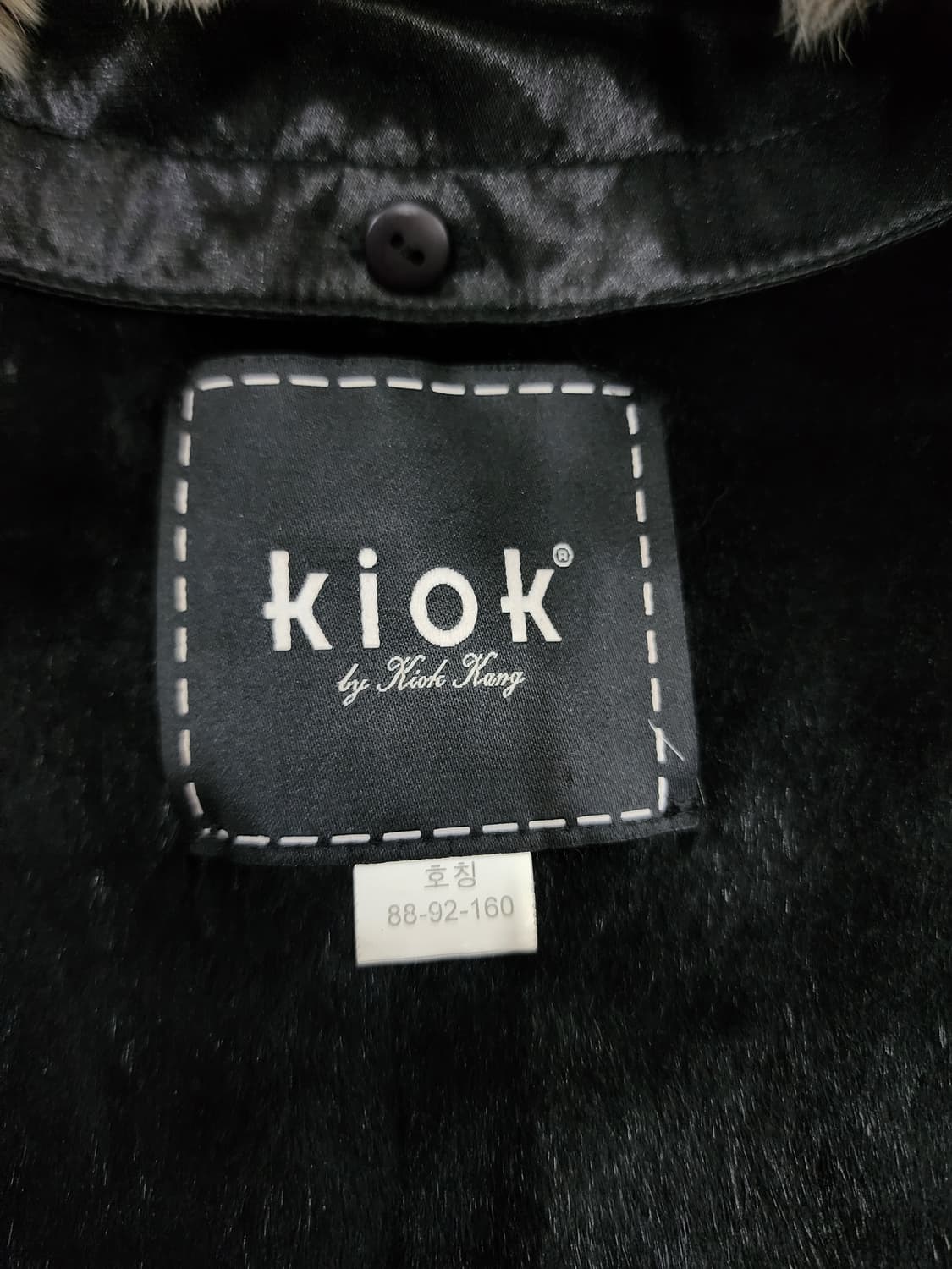 KIOK 키옥 빈티지 더블 브레스트 렉스 퍼카라 토끼털 안감 자켓 L 상품이미지6