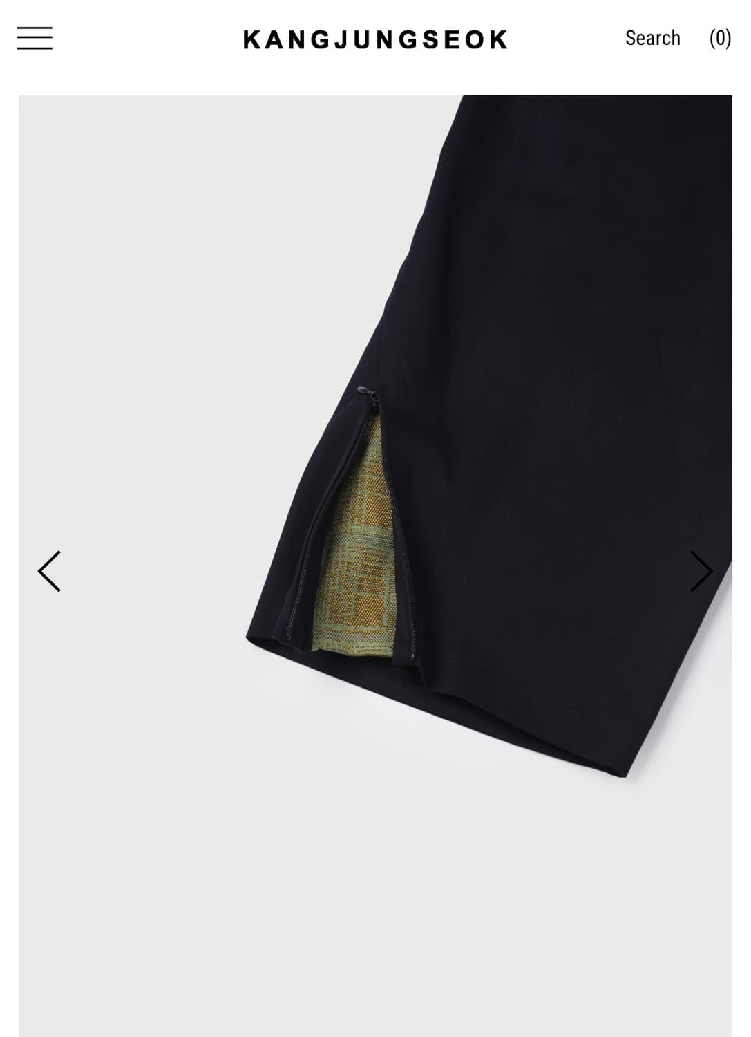 3)kangjungseok concealed trousers navy 상품이미지7