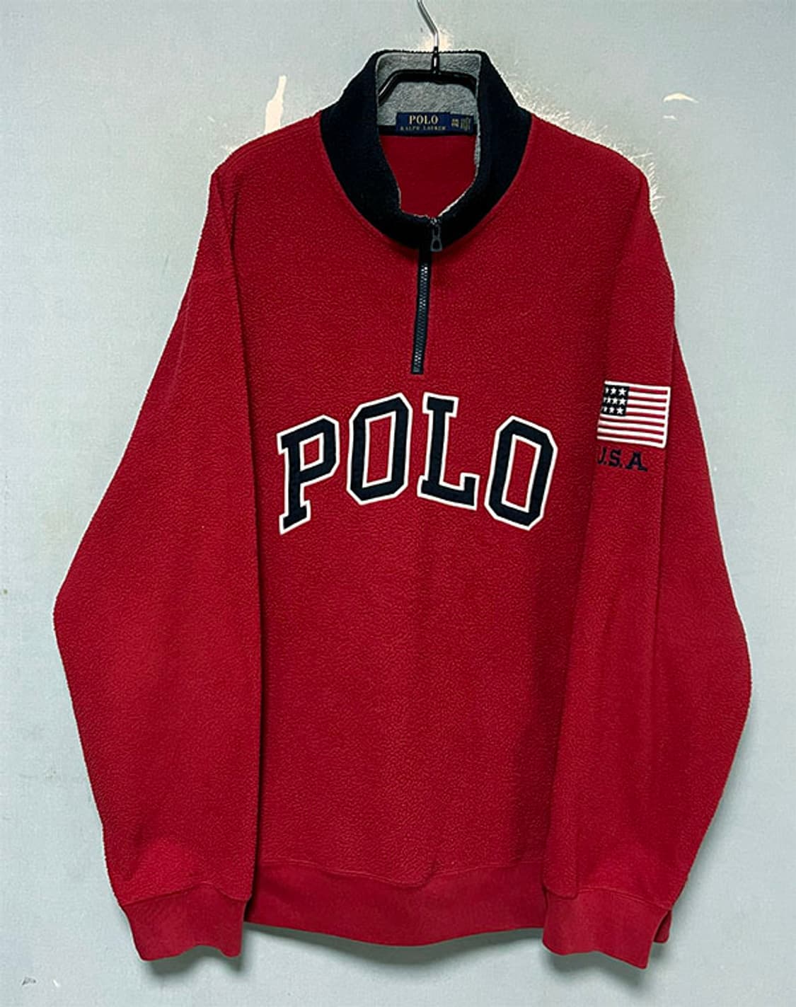 POLO 폴로 남자 후리스 맨투맨 USA 성조기 115-120 상품이미지1