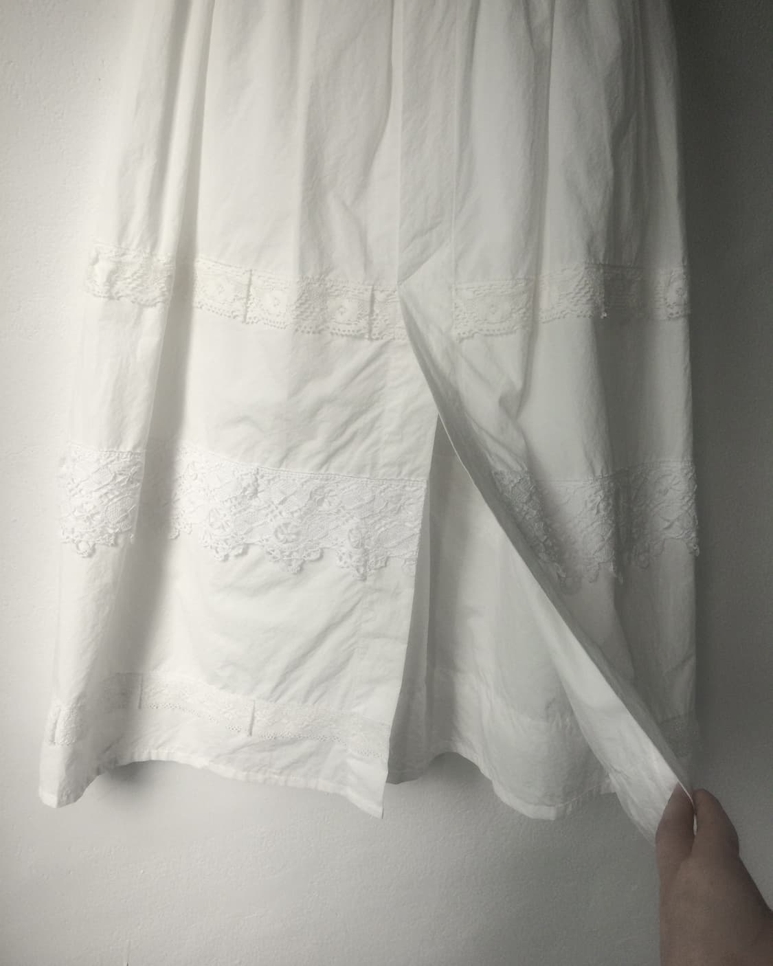 Lace layered long skirt 상품이미지2